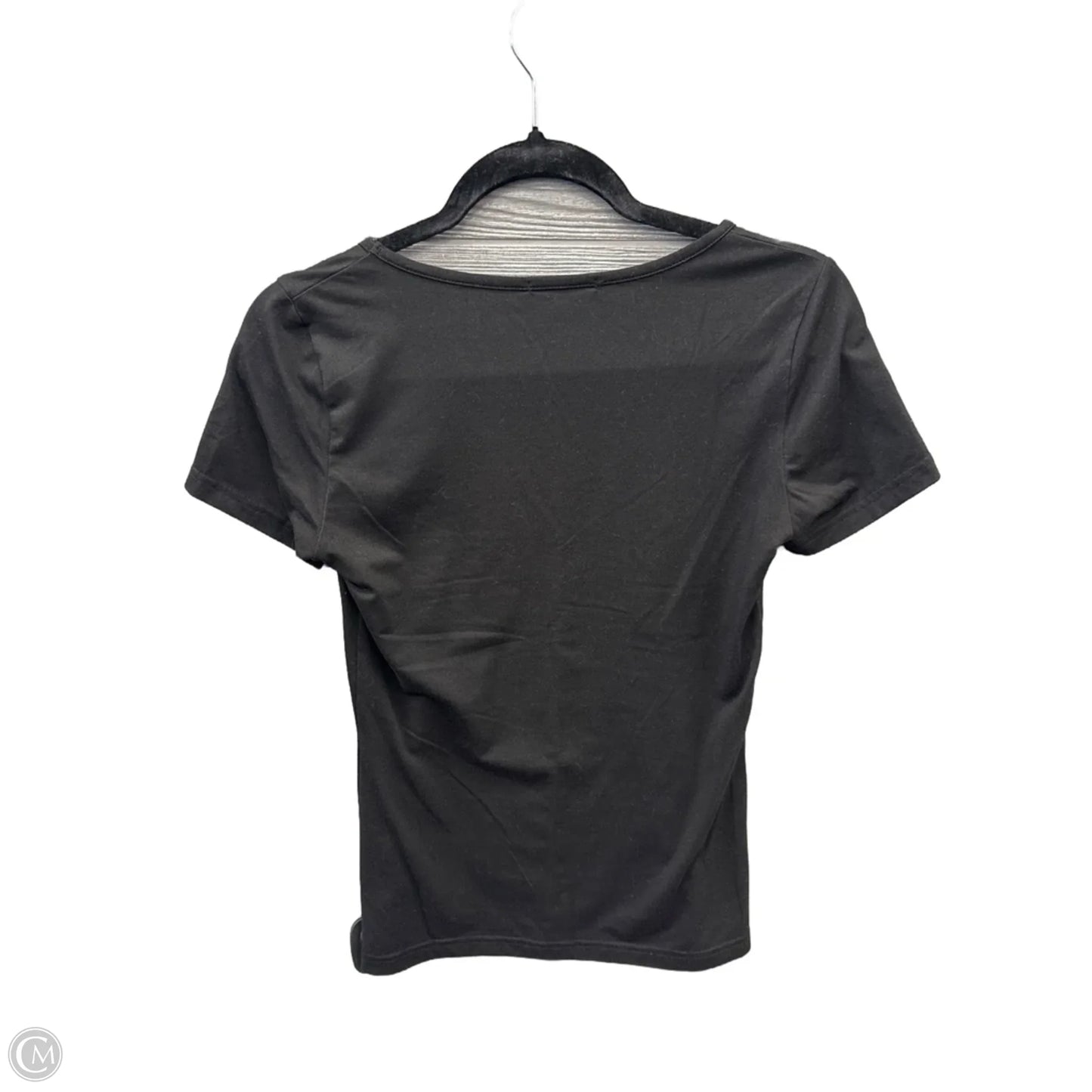 Top Short Sleeve Basic By Mangopop In Black, Size: S