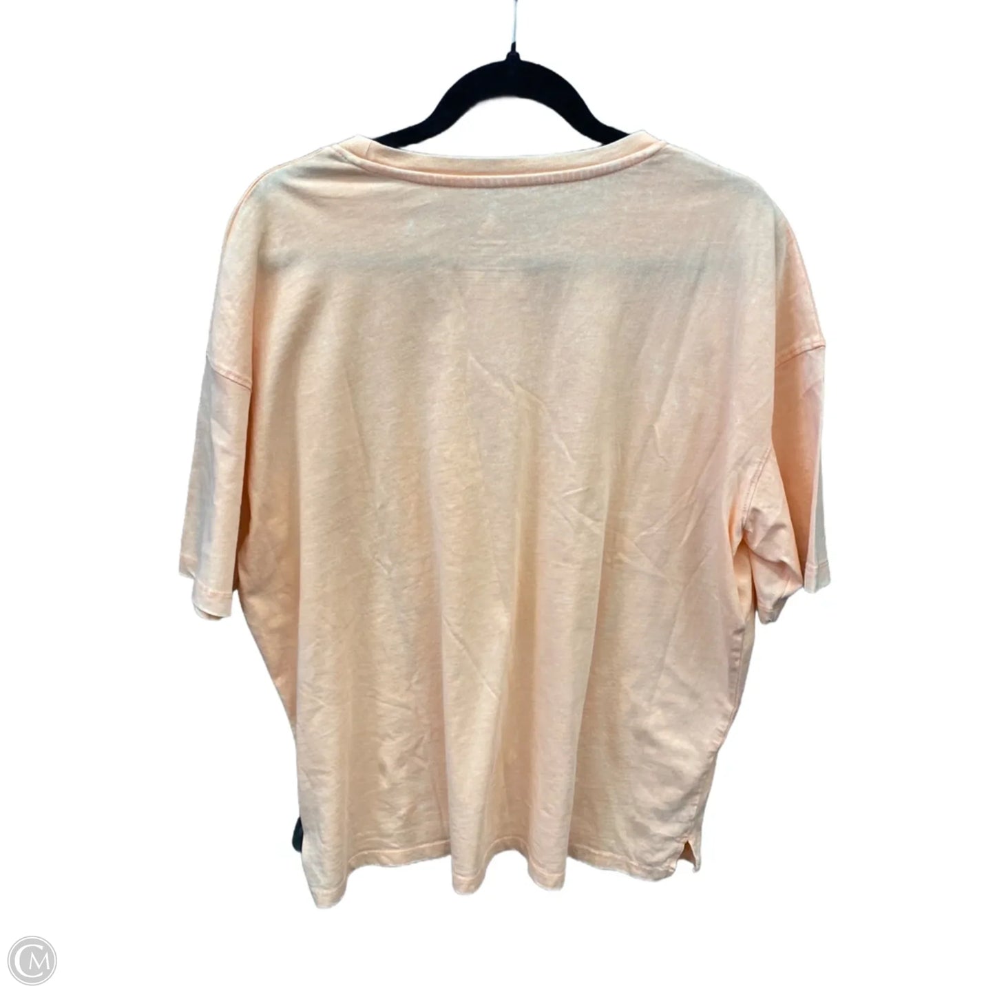 Top Short Sleeve By Disney In Peach, Size: M