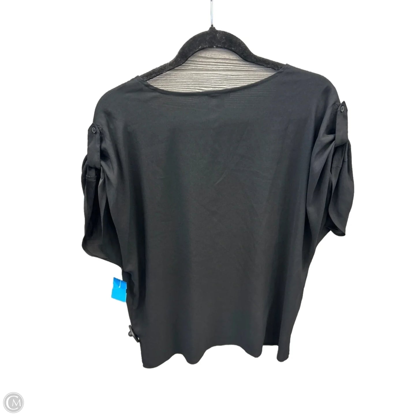 Top Short Sleeve By Ann Taylor In Black, Size: L