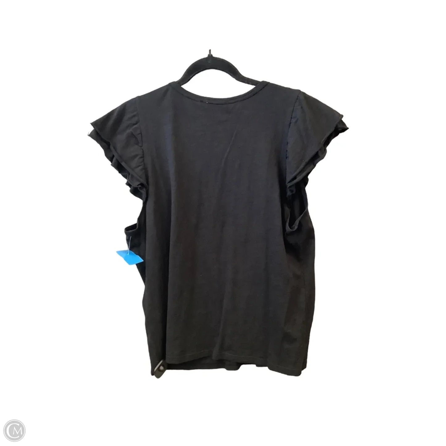 Top Short Sleeve By Dkny In Black, Size: Xl