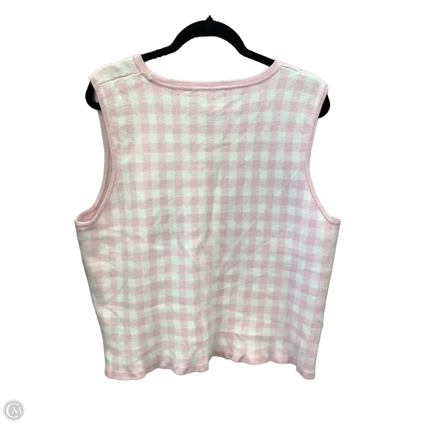 Vest Sweater By Draper James In Plaid Pattern, Size: Xxl