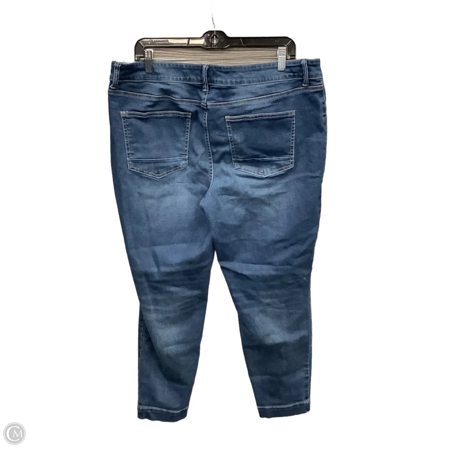 Jeans Cropped By Maurices In Blue Denim, Size: 16