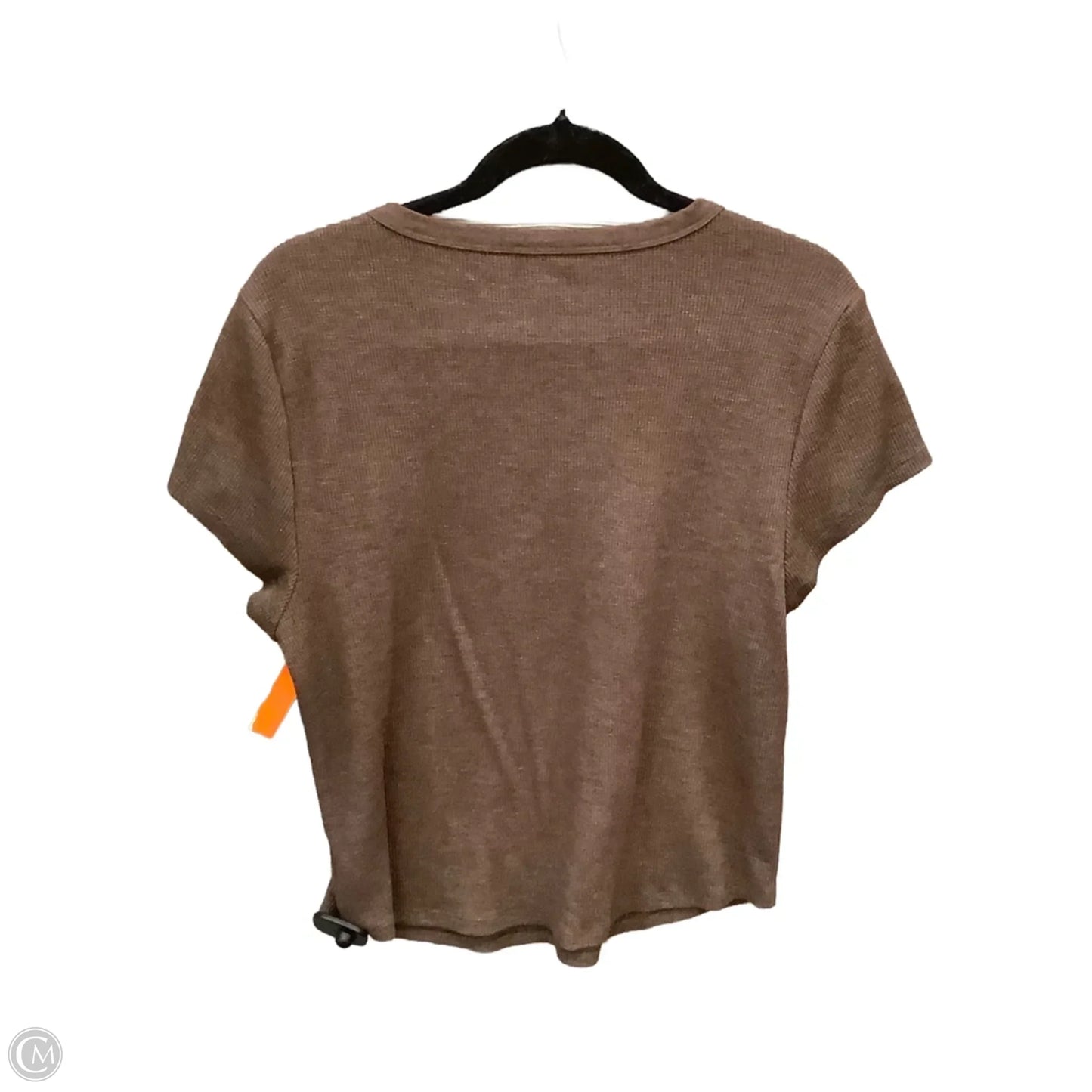 Top Short Sleeve By American Eagle In Brown, Size: Xxl