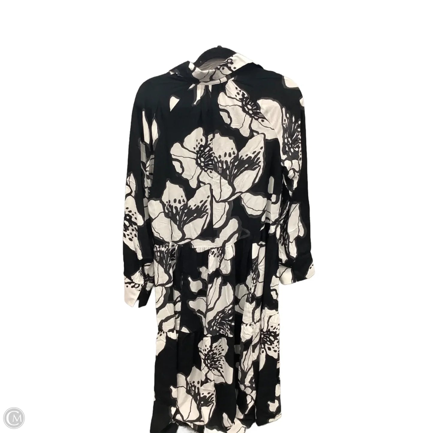 Dress Casual Maxi By H&m In Black & White, Size: Xs