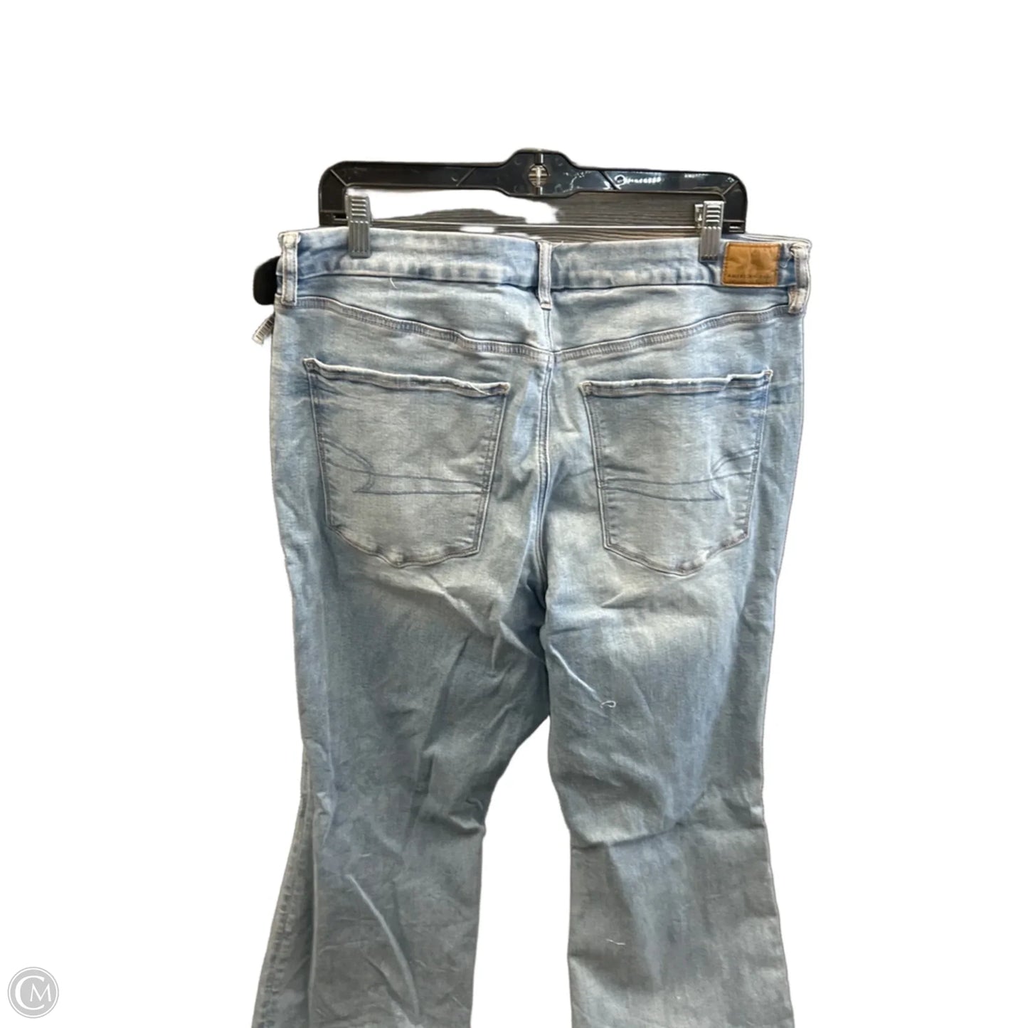 Jeans Flared By American Eagle In Blue Denim, Size: 18
