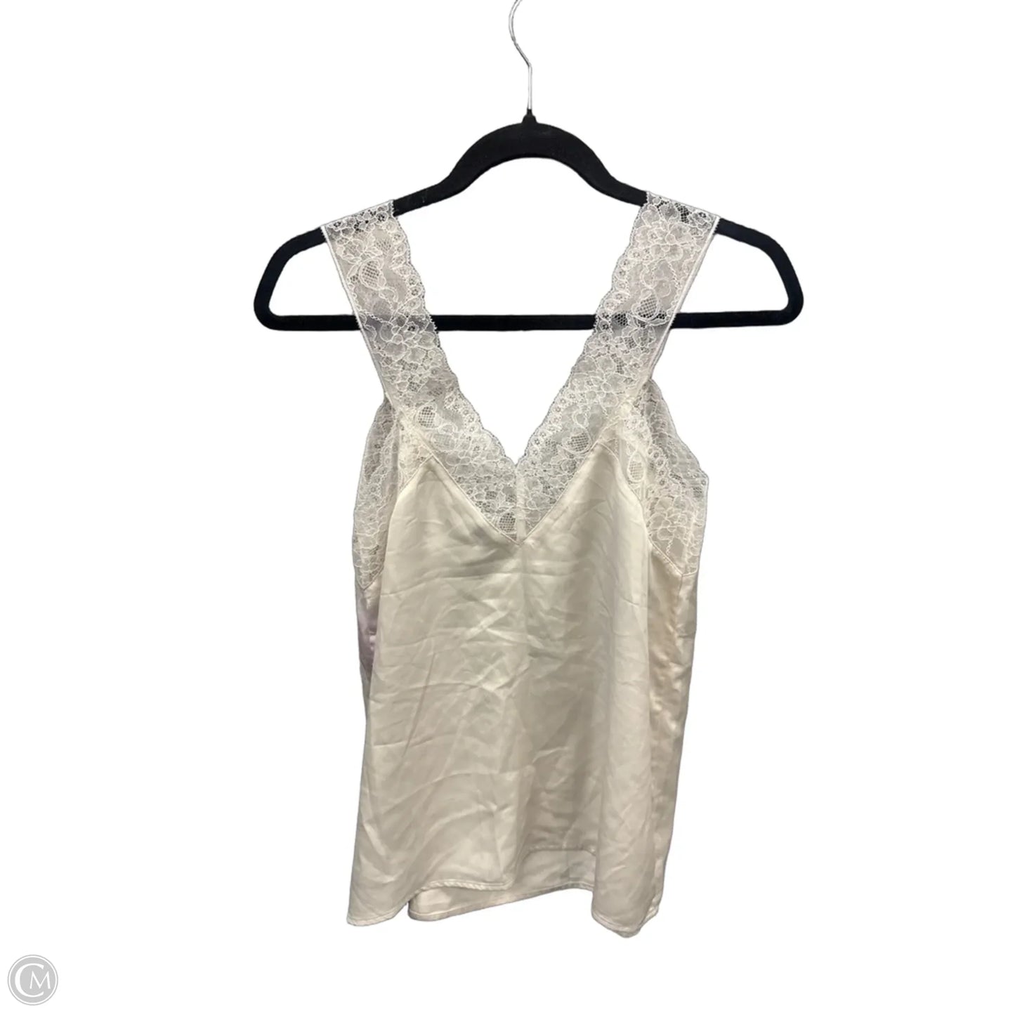 Top Sleeveless By Express In Cream, Size: M