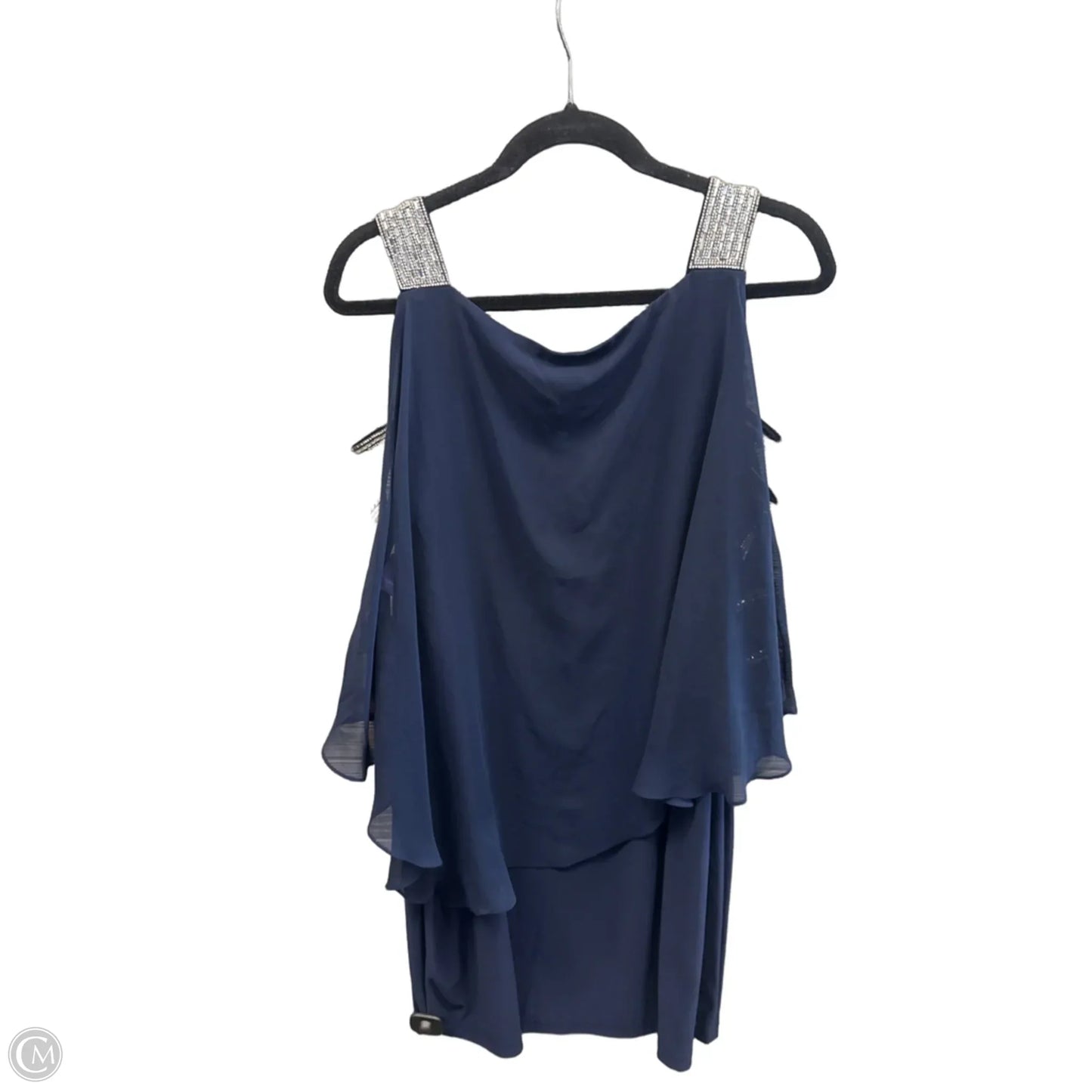 Dress Party Midi By Roz And Ali In Navy, Size: Xl