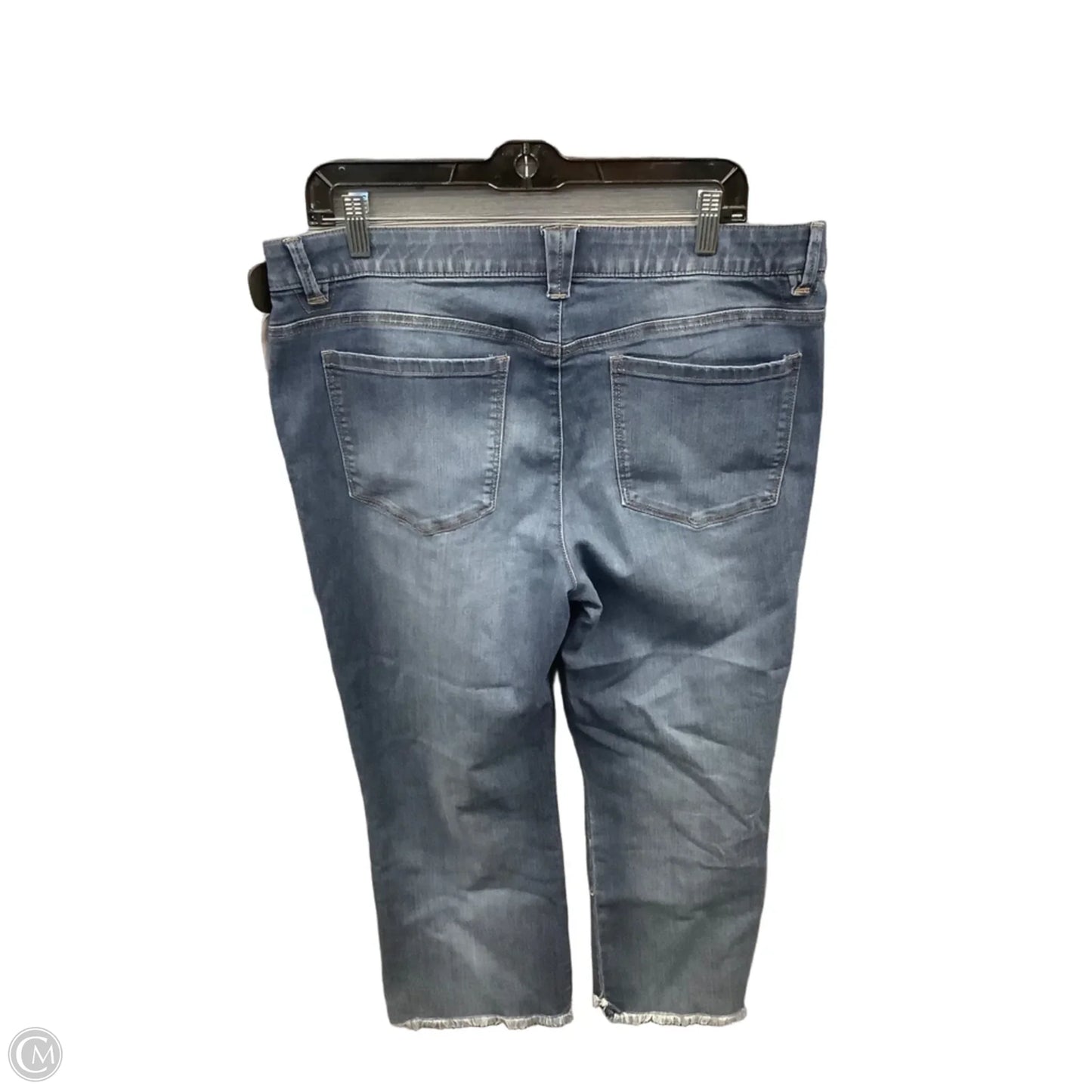 Jeans Cropped By Democracy In Blue Denim, Size: 16