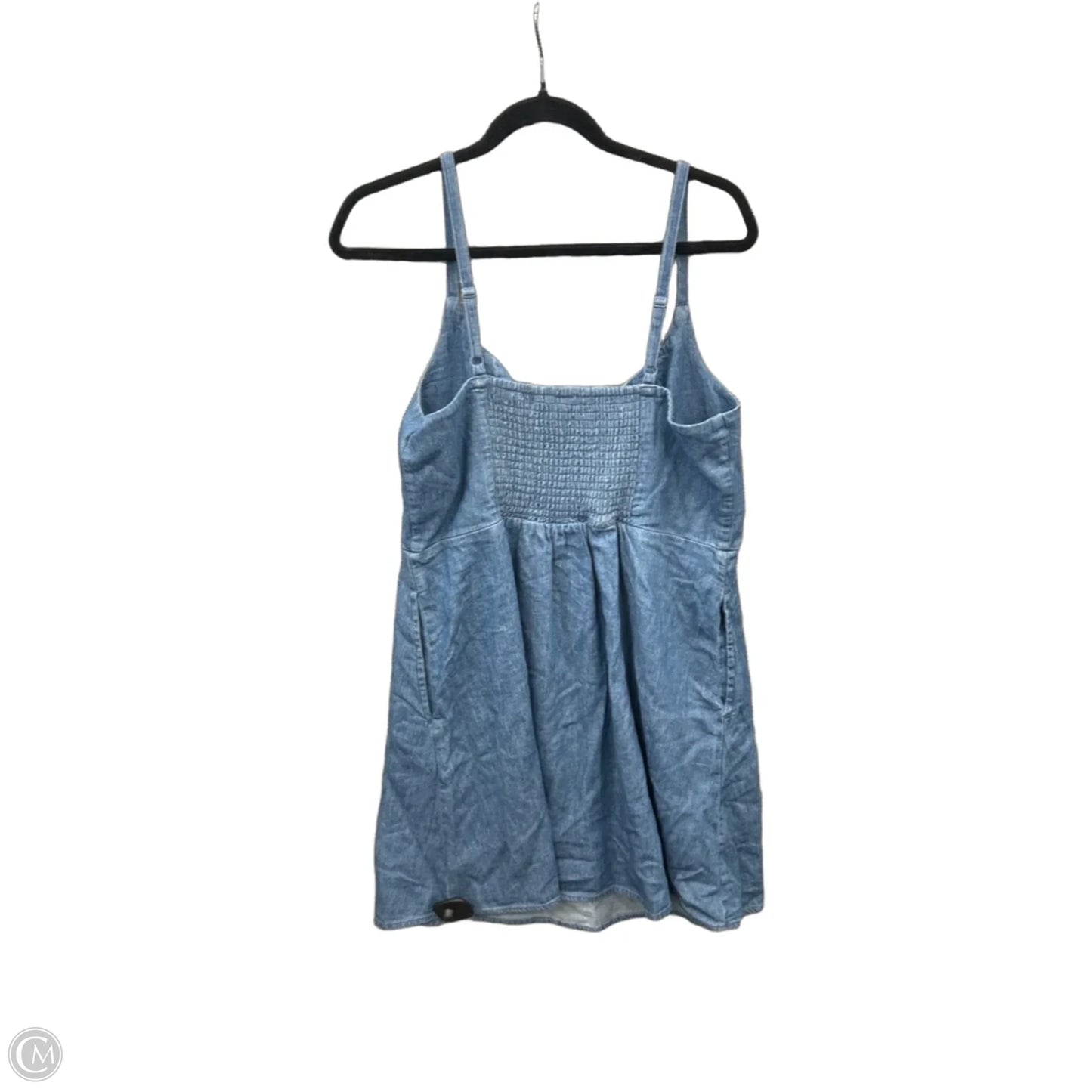 Dress Casual Midi By Old Navy In Blue Denim, Size: L