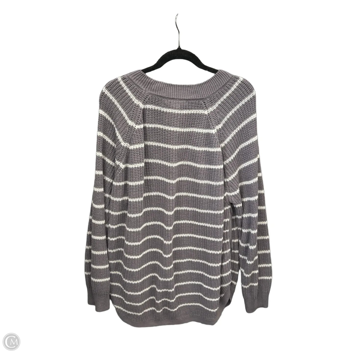 Sweater By Clothes Mentor In Striped Pattern, Size: 2x