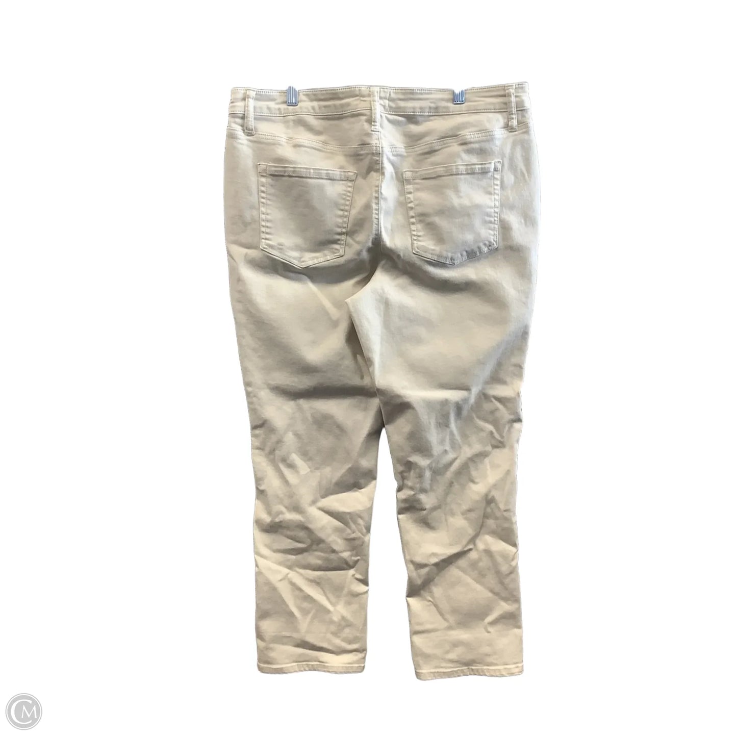 Jeans Straight By Maurices In Beige, Size: 16