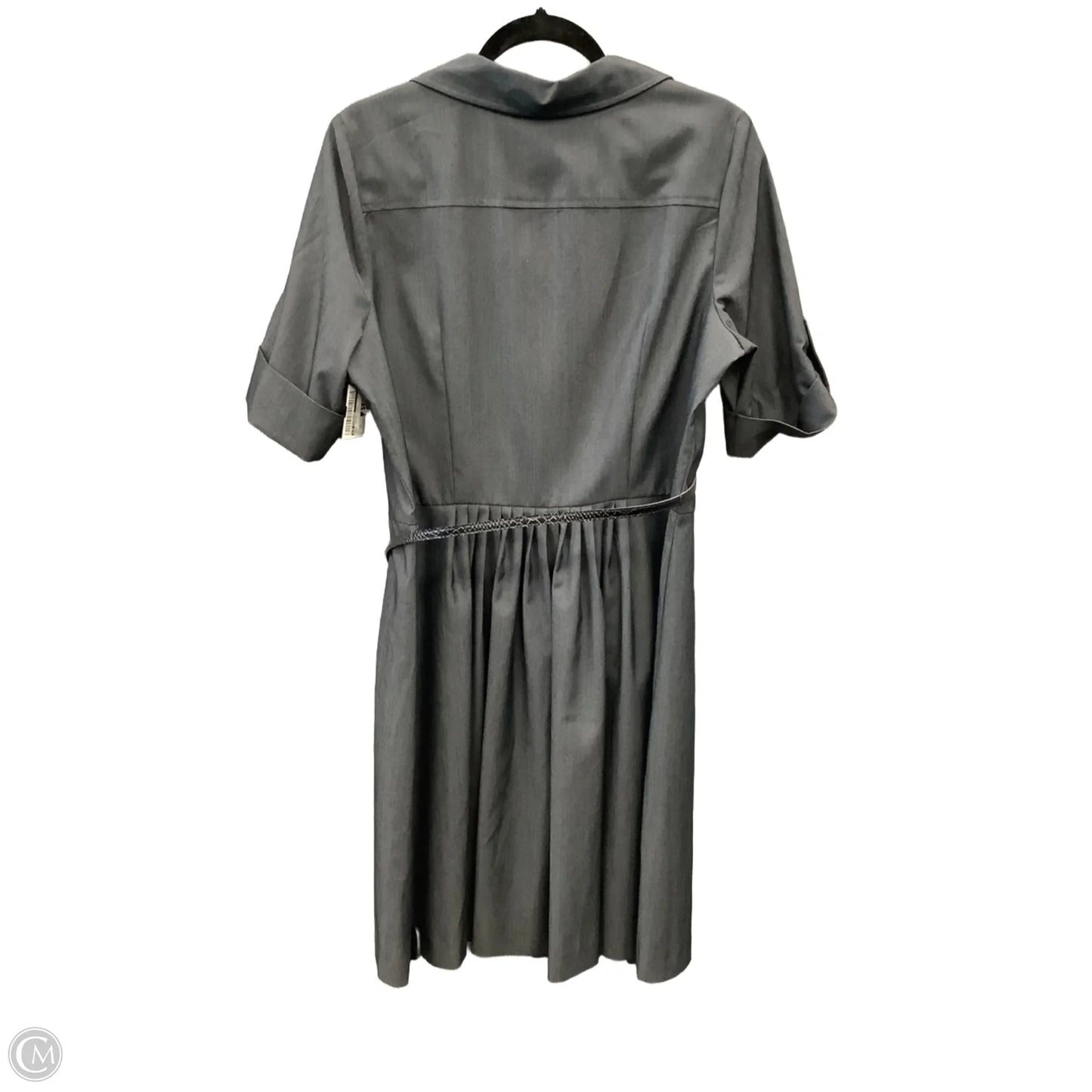 Dress Casual Midi By Liz Claiborne In Grey, Size: Xl