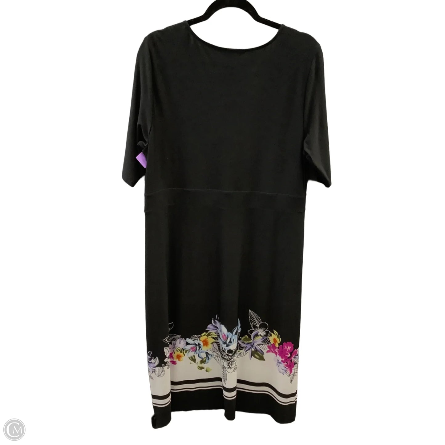 Dress Casual Midi By Christopher And Banks In Black, Size: L