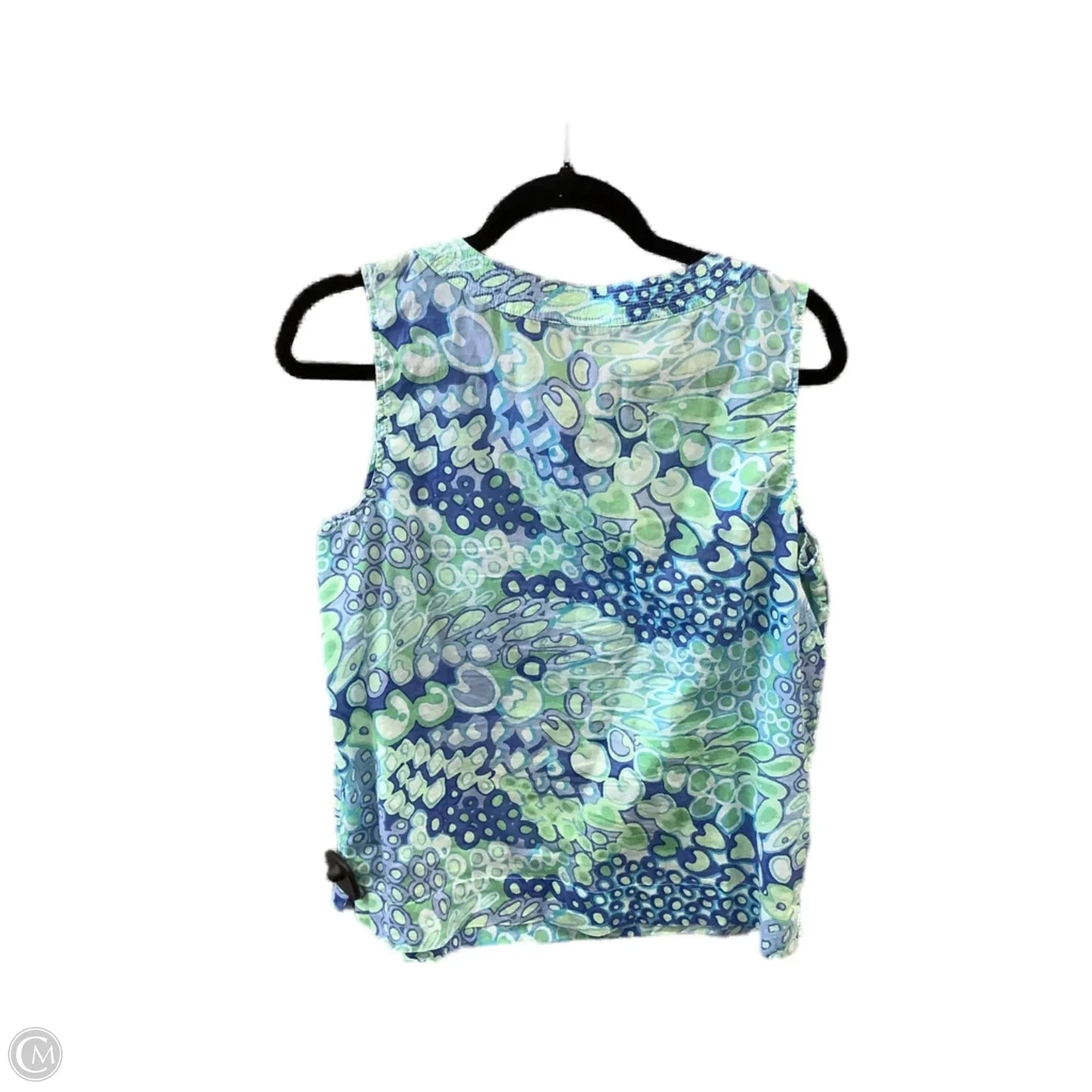 Top Sleeveless By Talbots In Blue & Green, Size: Lp