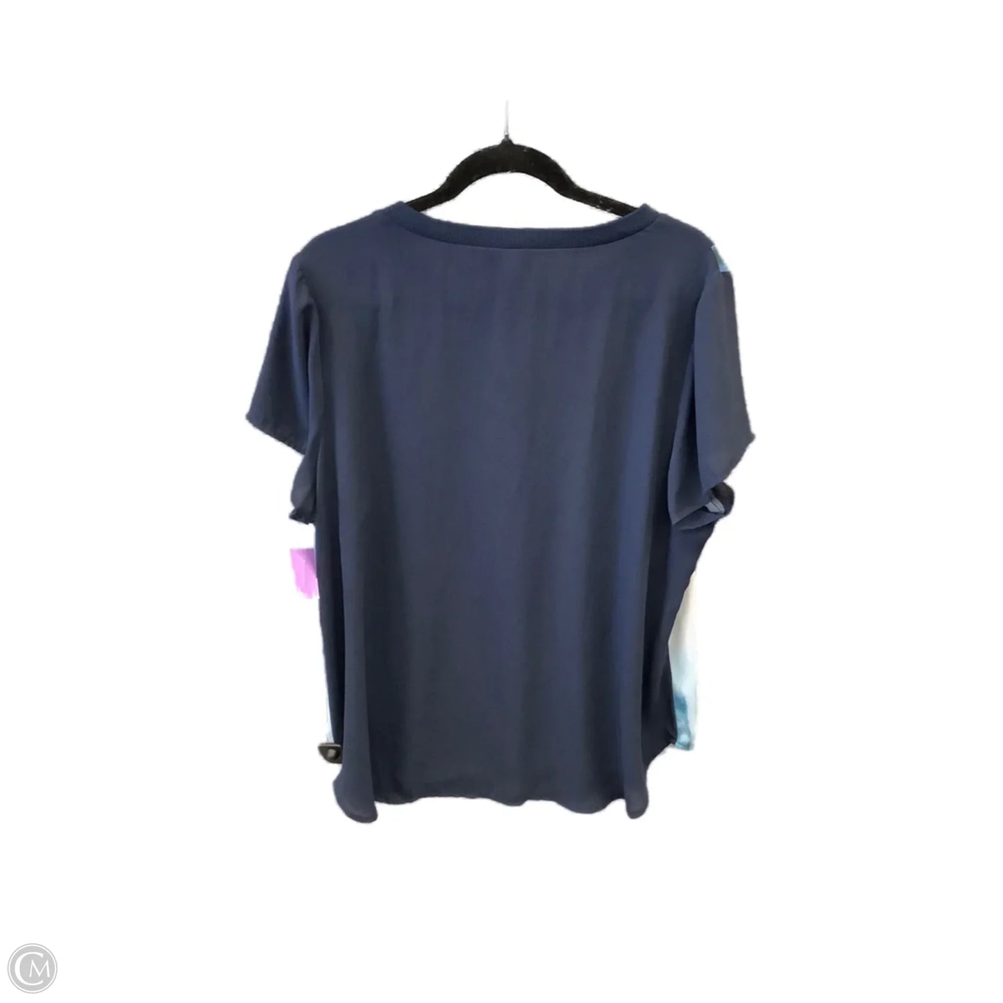 Top Short Sleeve By Lane Bryant In Blue, Size: 1x