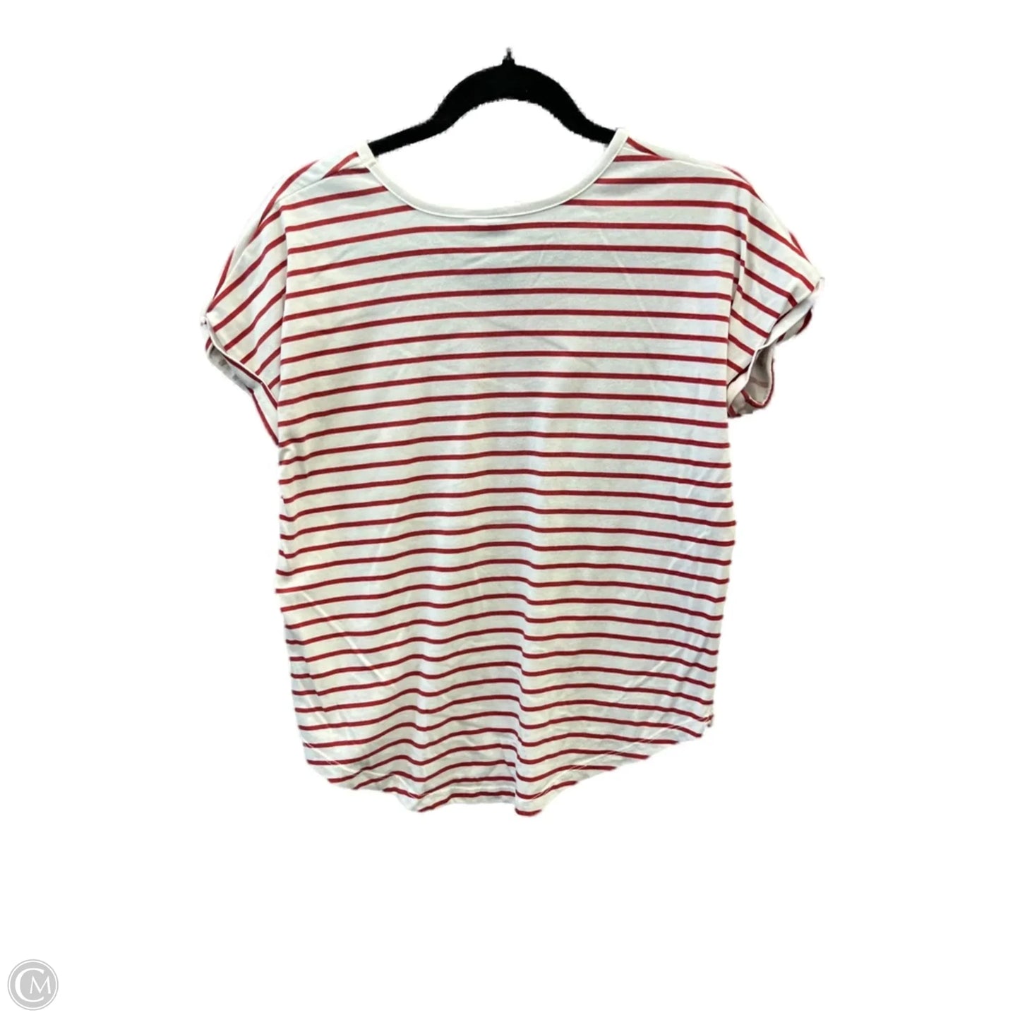 Top Short Sleeve By Clothes Mentor In Striped Pattern, Size: M