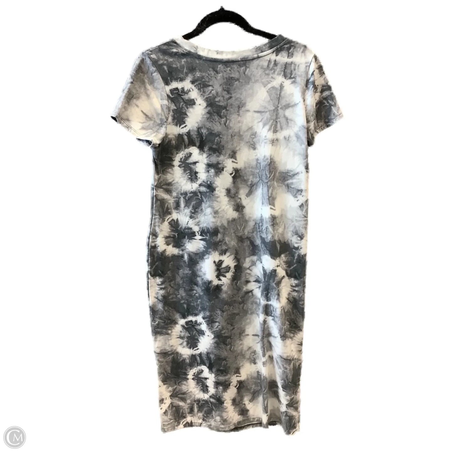 Dress Casual Midi By Sonoma In Grey & White, Size: Mp