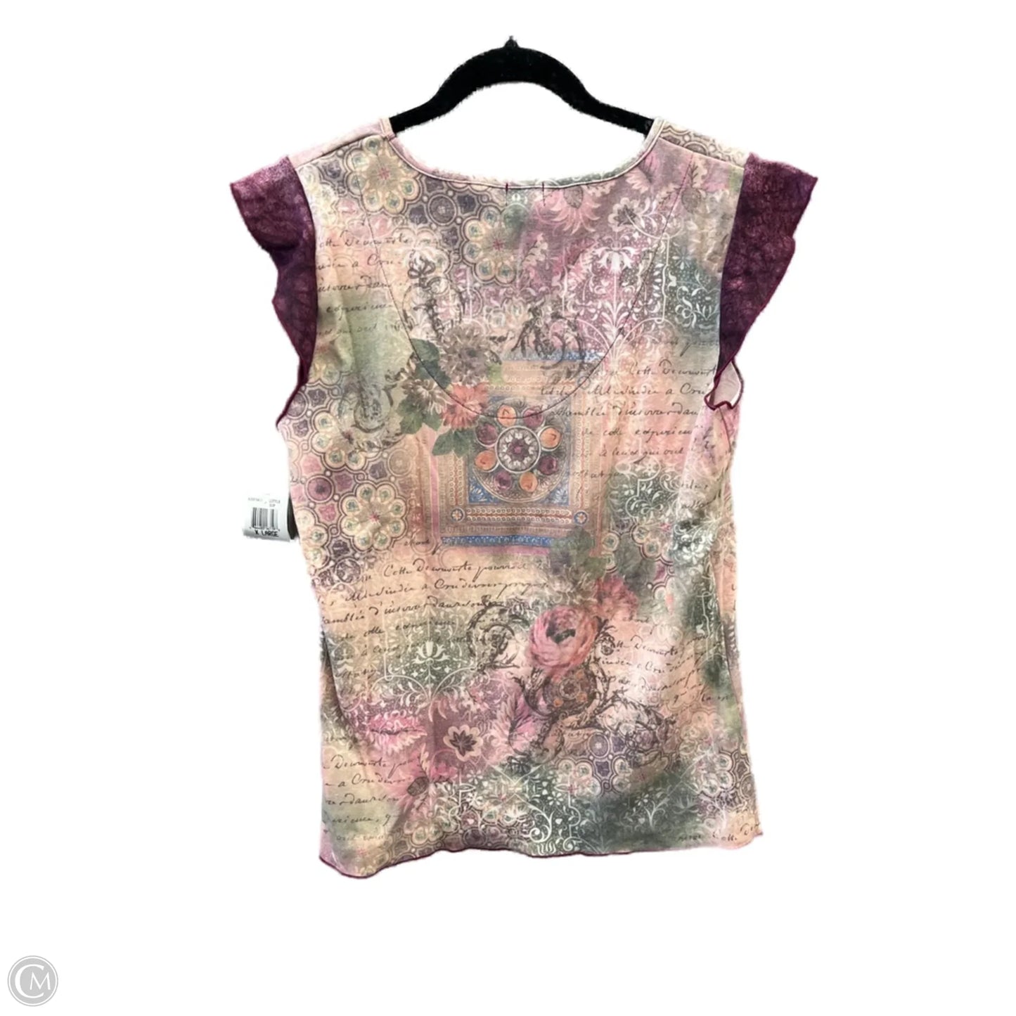 Top Sleeveless By One World In Purple, Size: Xl