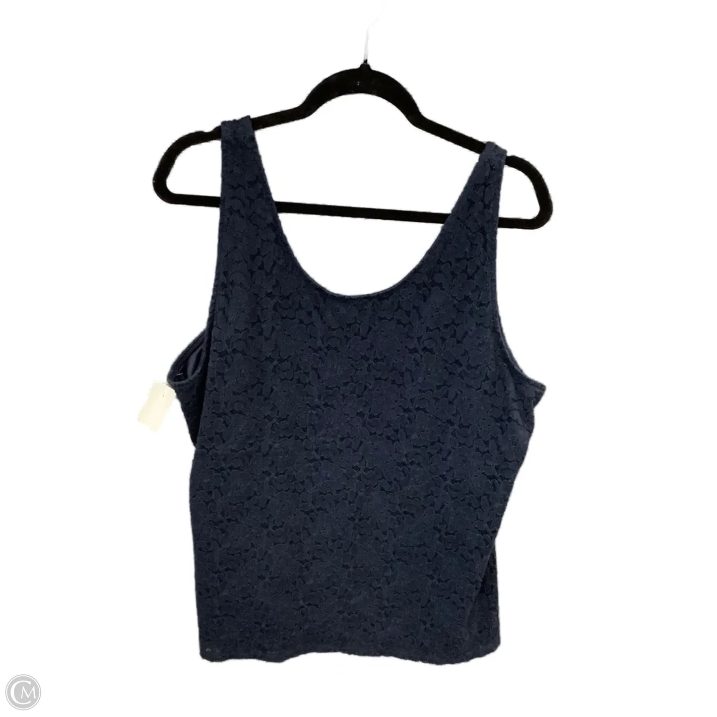Top Sleeveless By Lane Bryant In Navy, Size: 3x