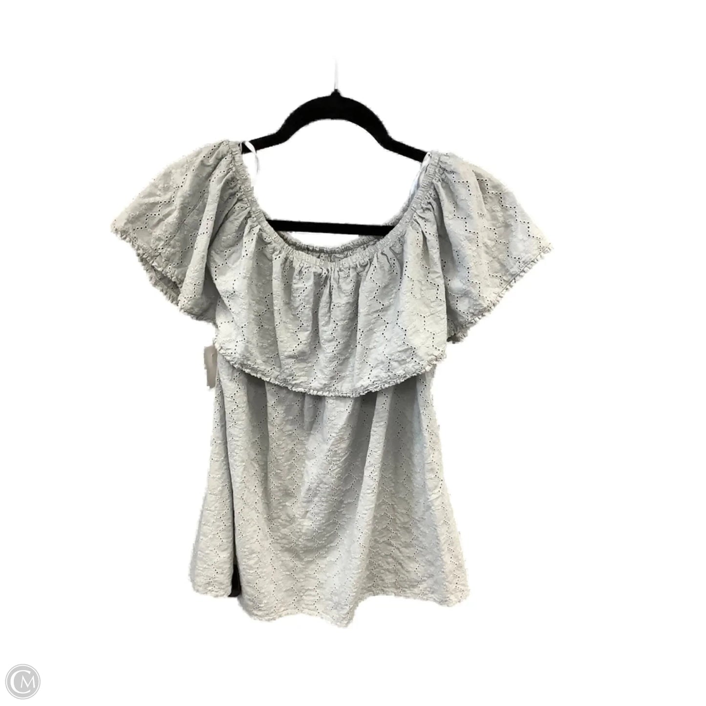 Top Short Sleeve By Knox Rose In Blue, Size: Xxl