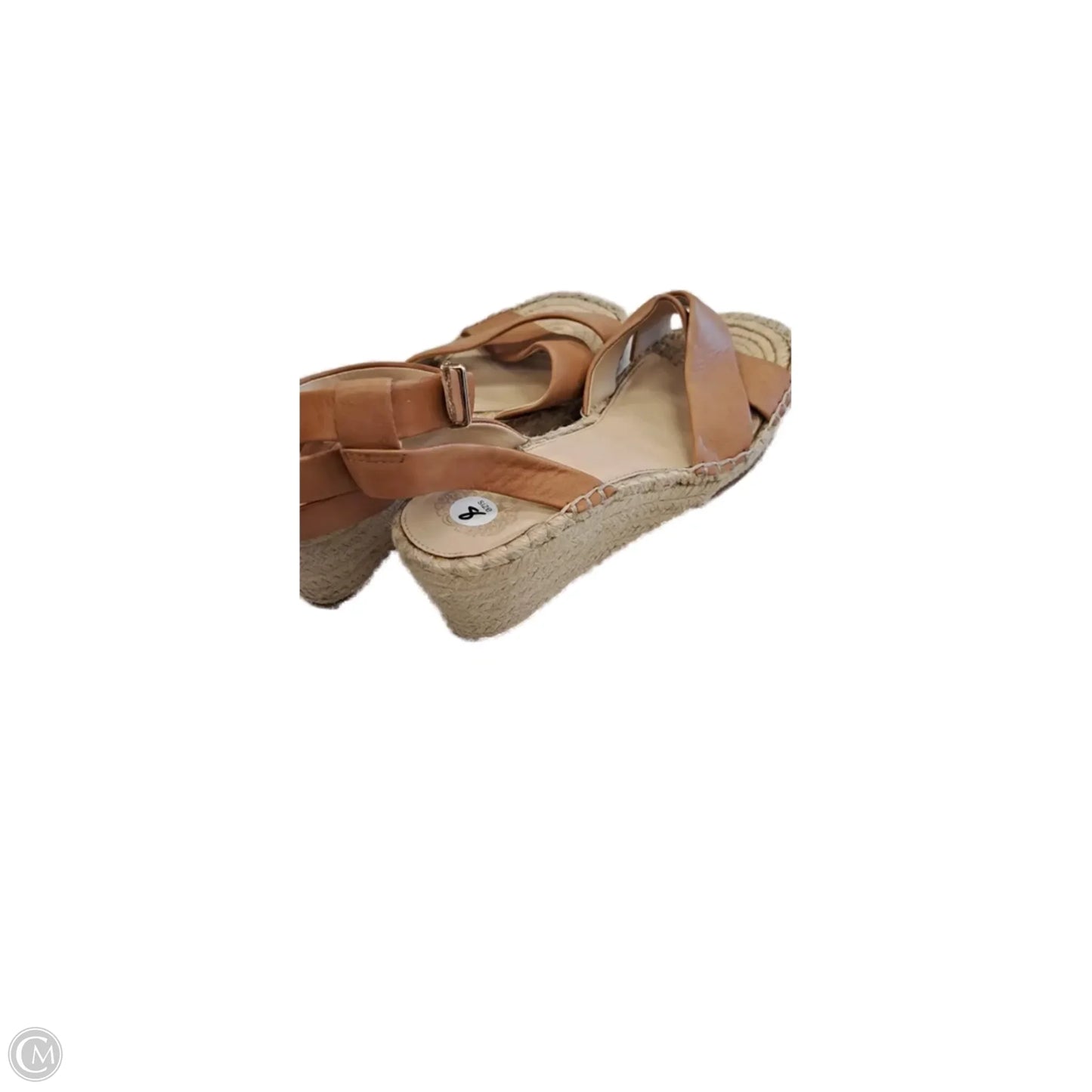 Sandals Heels Wedge By Vince Camuto In Brown, Size: 8