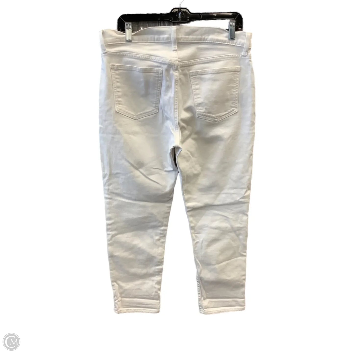 Jeans Boyfriend By Gap In White Denim, Size: 10