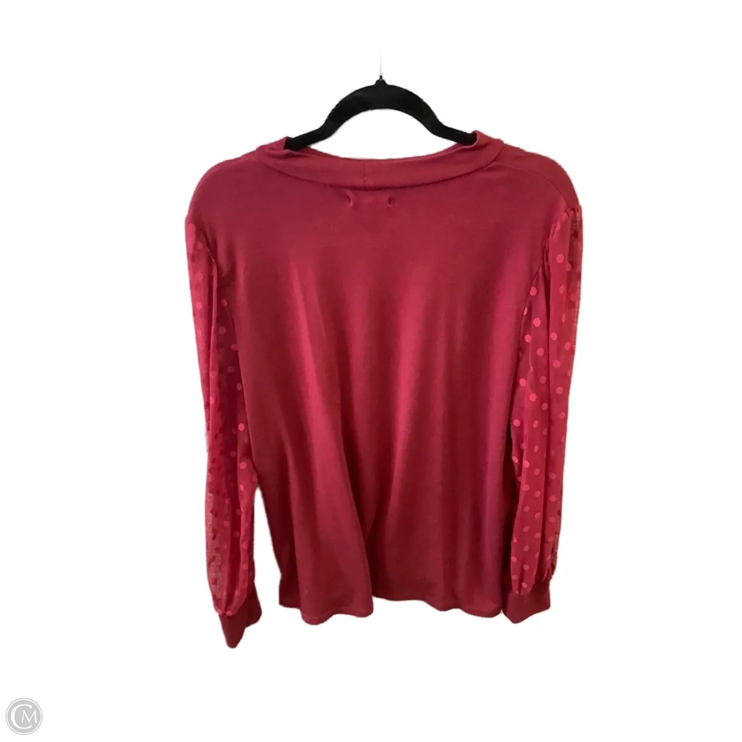 Top Long Sleeve By Maurices In Red, Size: 1x