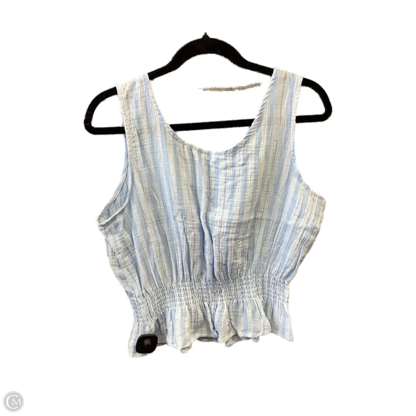 Top Sleeveless By Time And Tru In Blue, Size: M