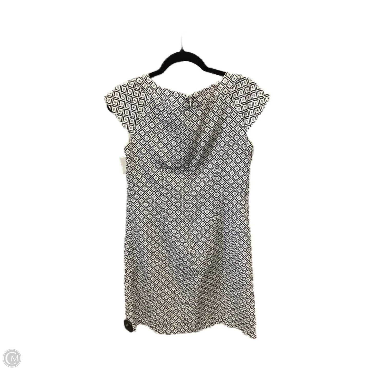 Dress Casual Midi By Ann Taylor In Black & White, Size: S