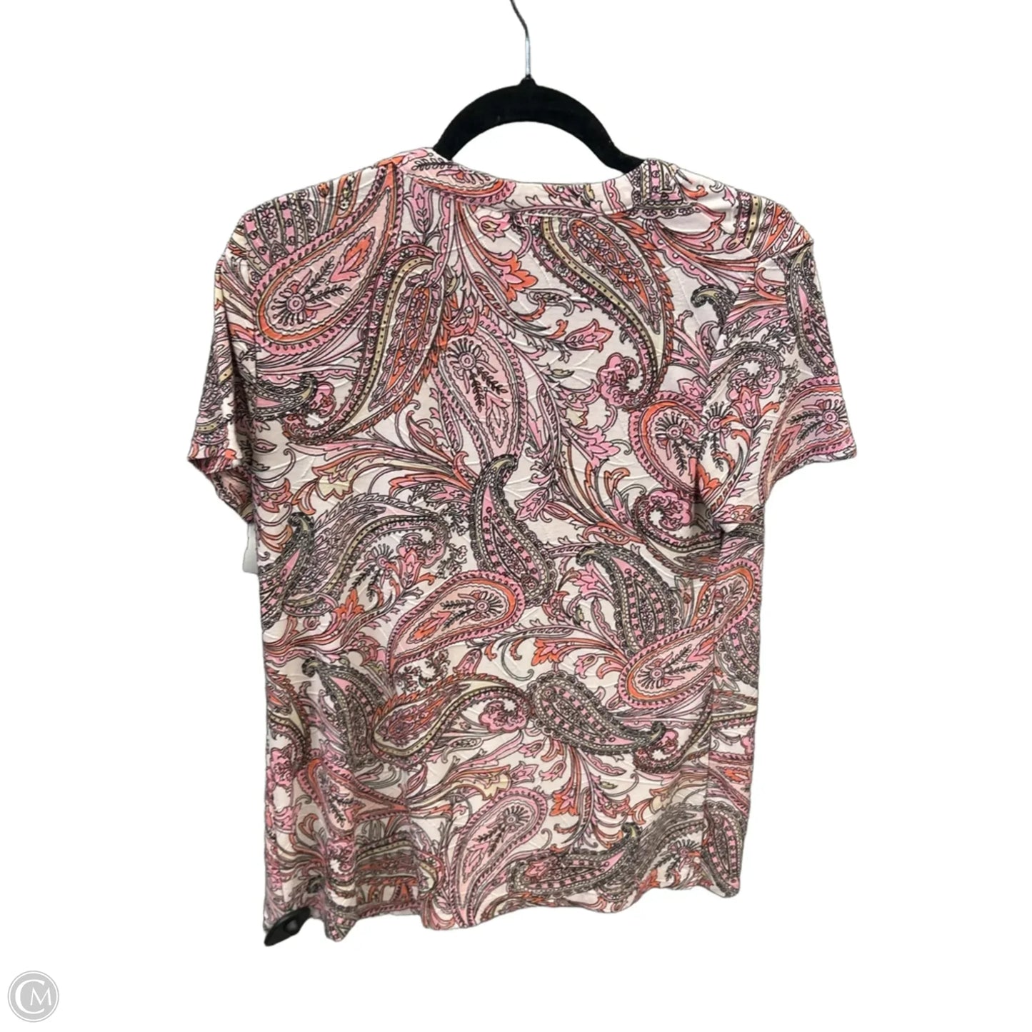 Top Short Sleeve By Croft And Barrow In Pink, Size: S