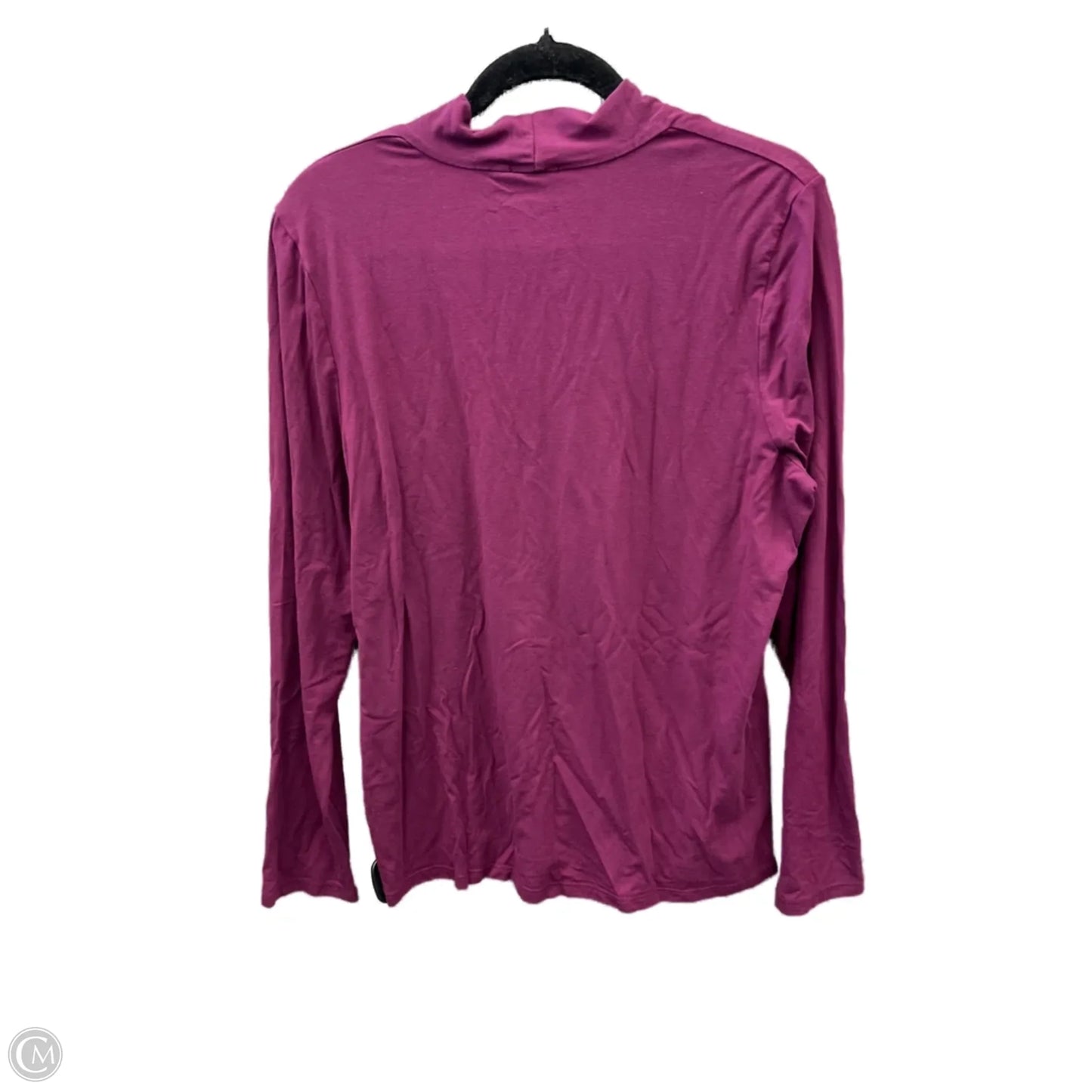 Top Long Sleeve By Talbots In Purple, Size: L