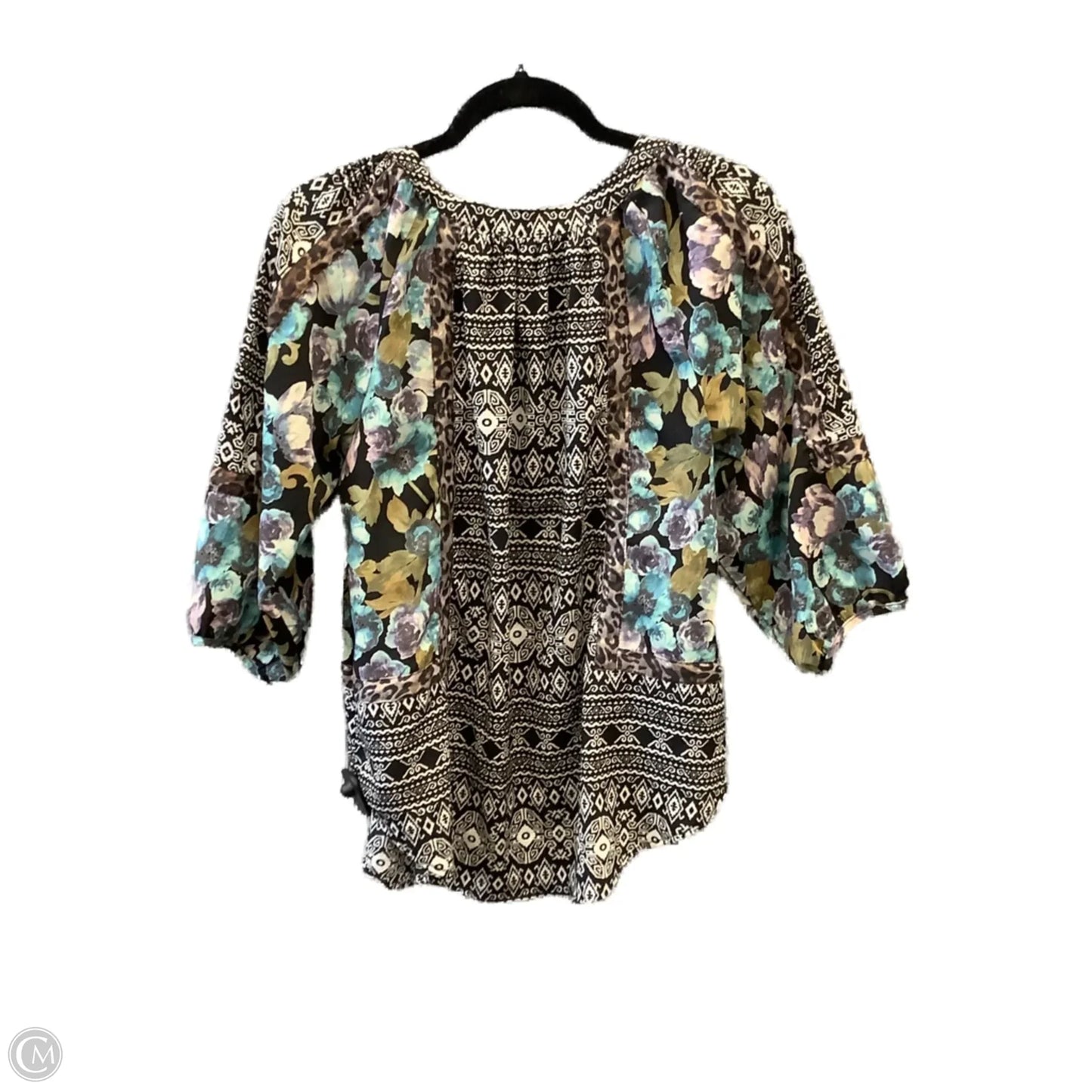 Top Long Sleeve By Gimmicks In Multi-colored, Size: S