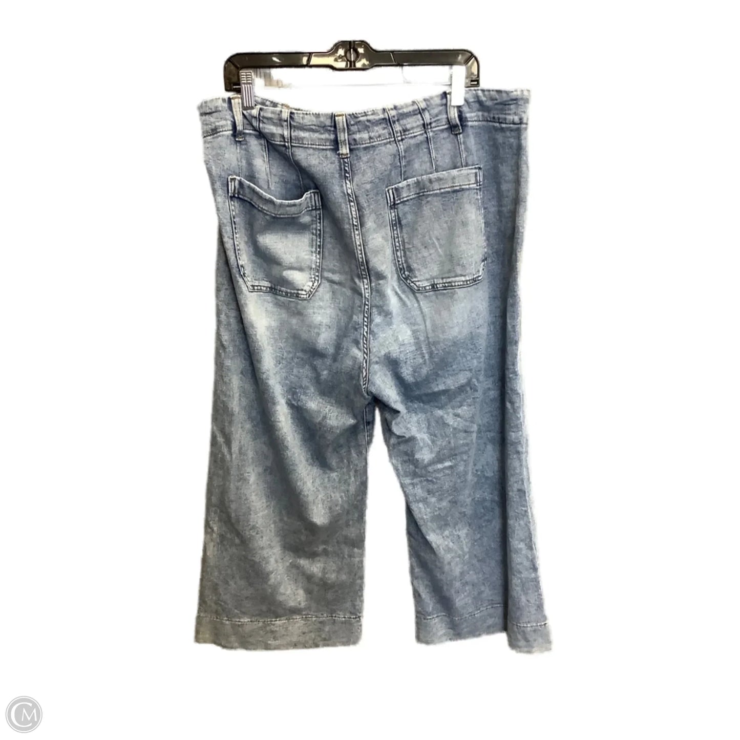 Jeans Wide Leg By Lc Lauren Conrad In Blue Denim, Size: 16