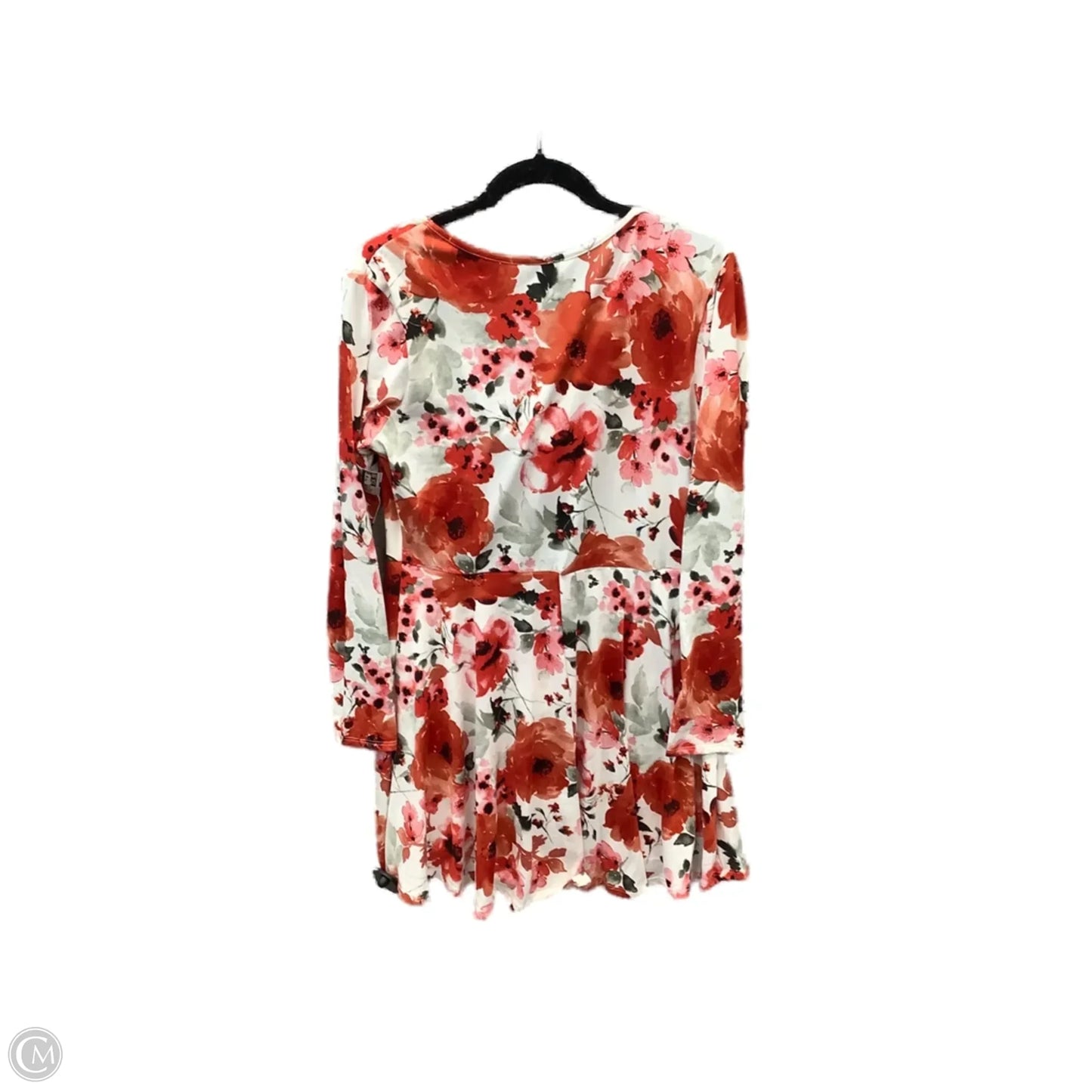 Dress Casual Midi By White Birch In Red & White, Size: Xl