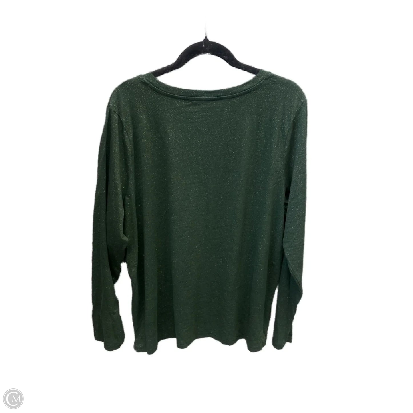 Top Long Sleeve By Sonoma In Green, Size: Xxl