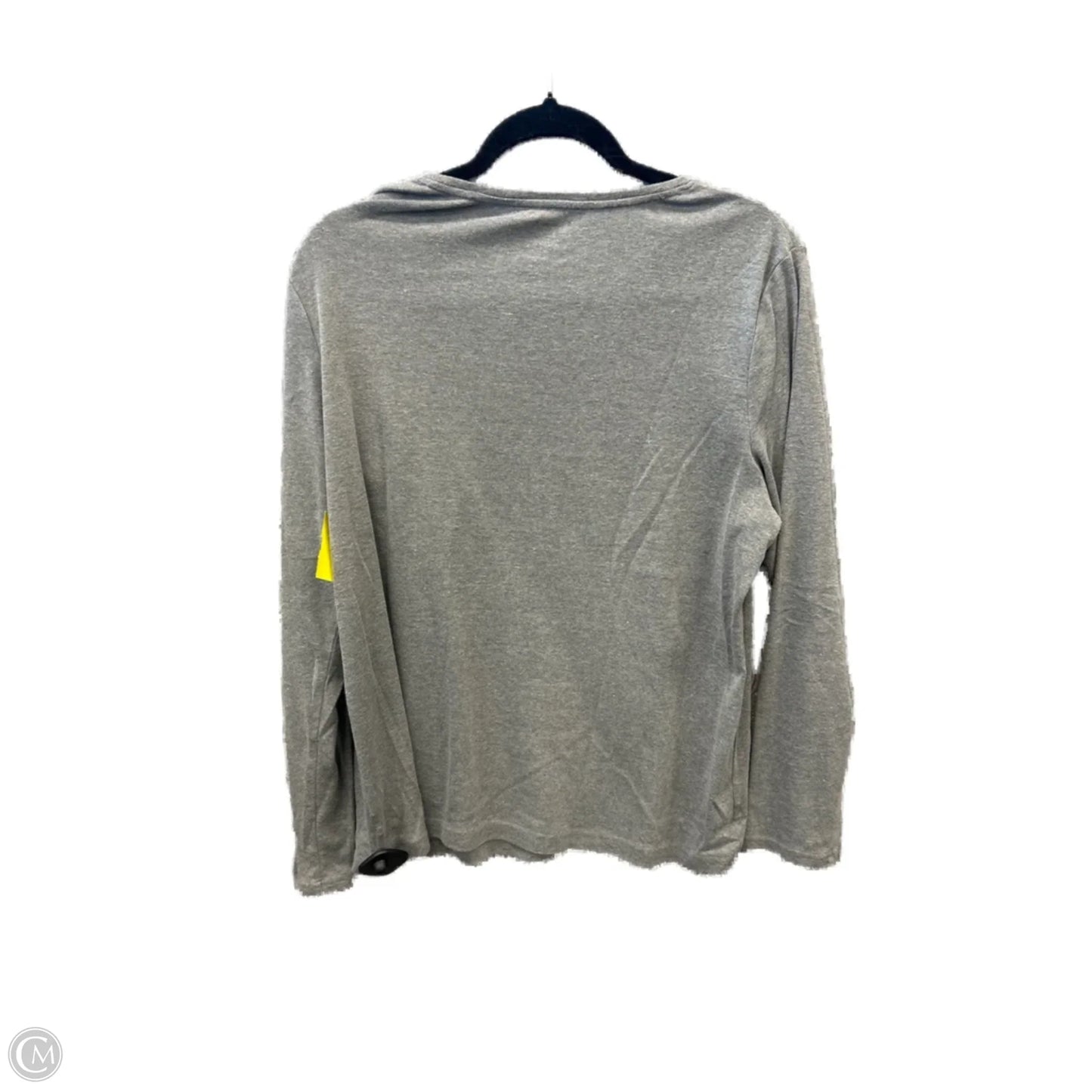 Top Long Sleeve By Croft And Barrow In Grey, Size: Xl