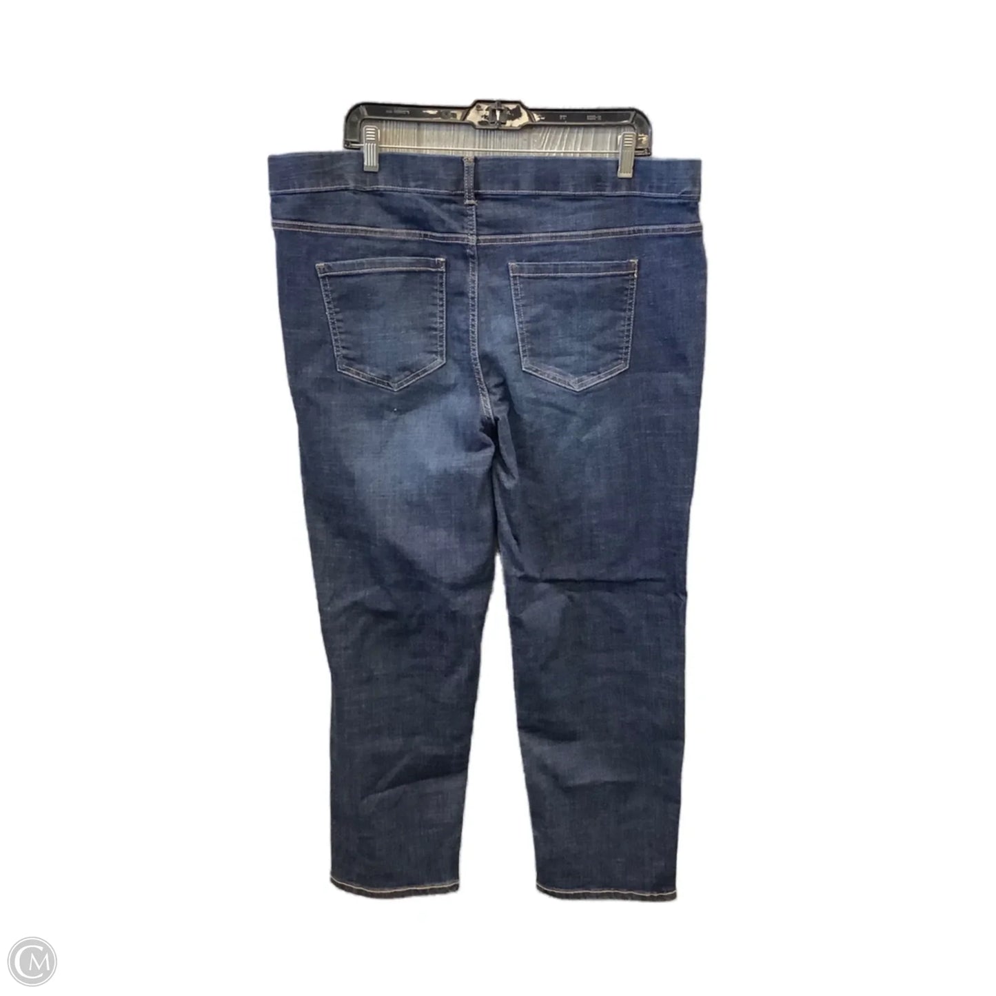 Jeans Straight By Time And Tru In Blue Denim, Size: 16