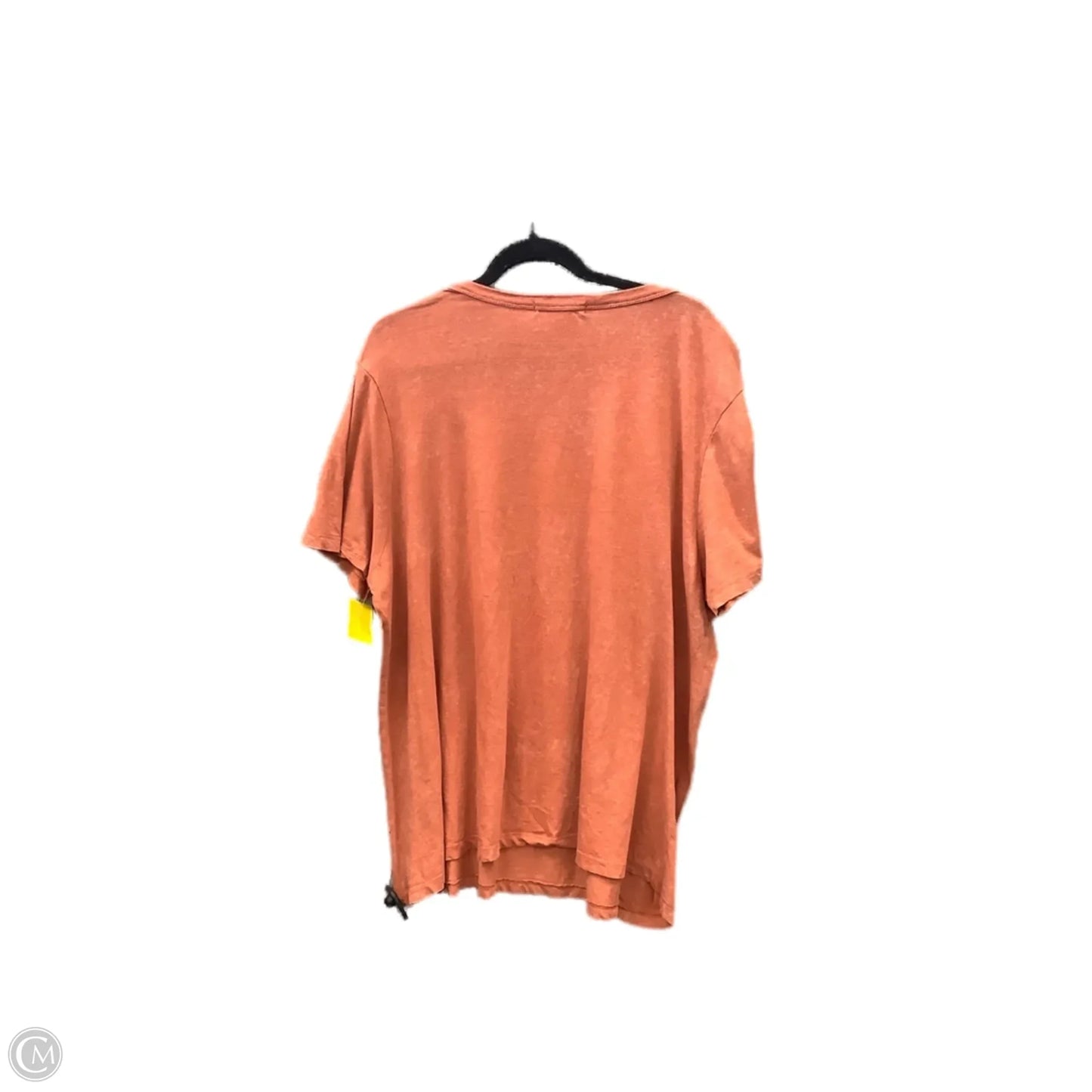 Top Short Sleeve Basic By Clothes Mentor In Orange, Size: 1x