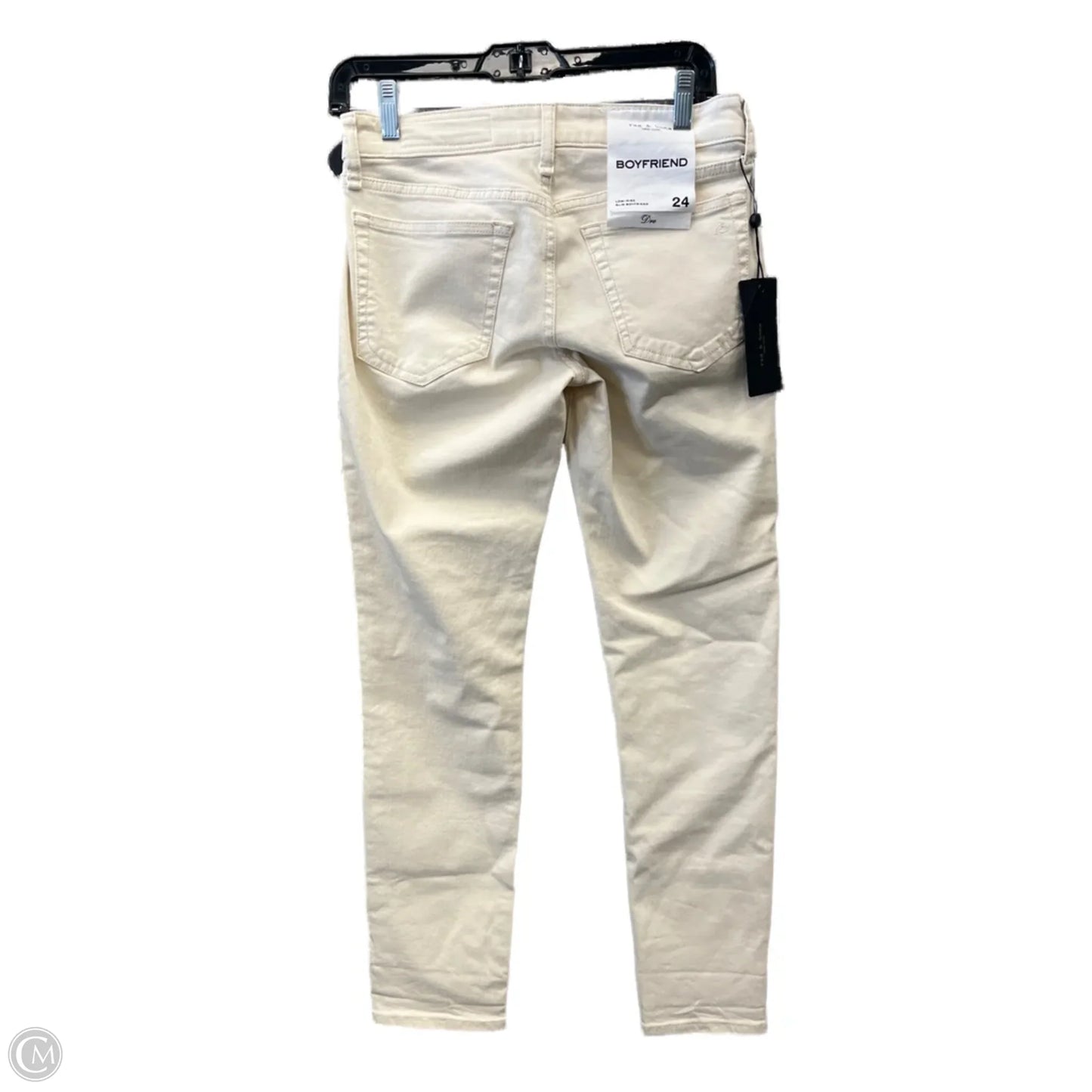 Jeans Boyfriend By Rag And Bone In Cream, Size: 0