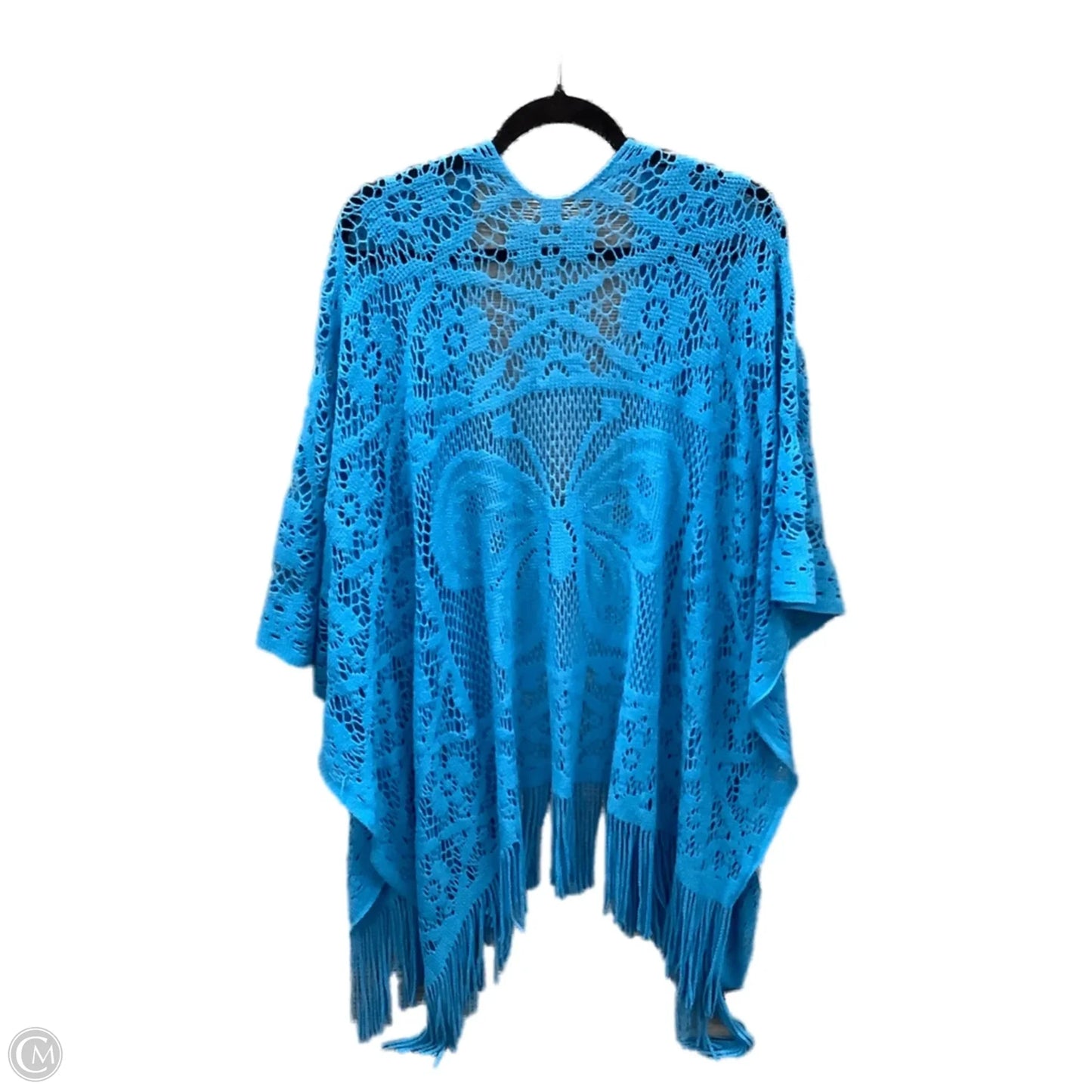 Shawl By Clothes Mentor In Blue