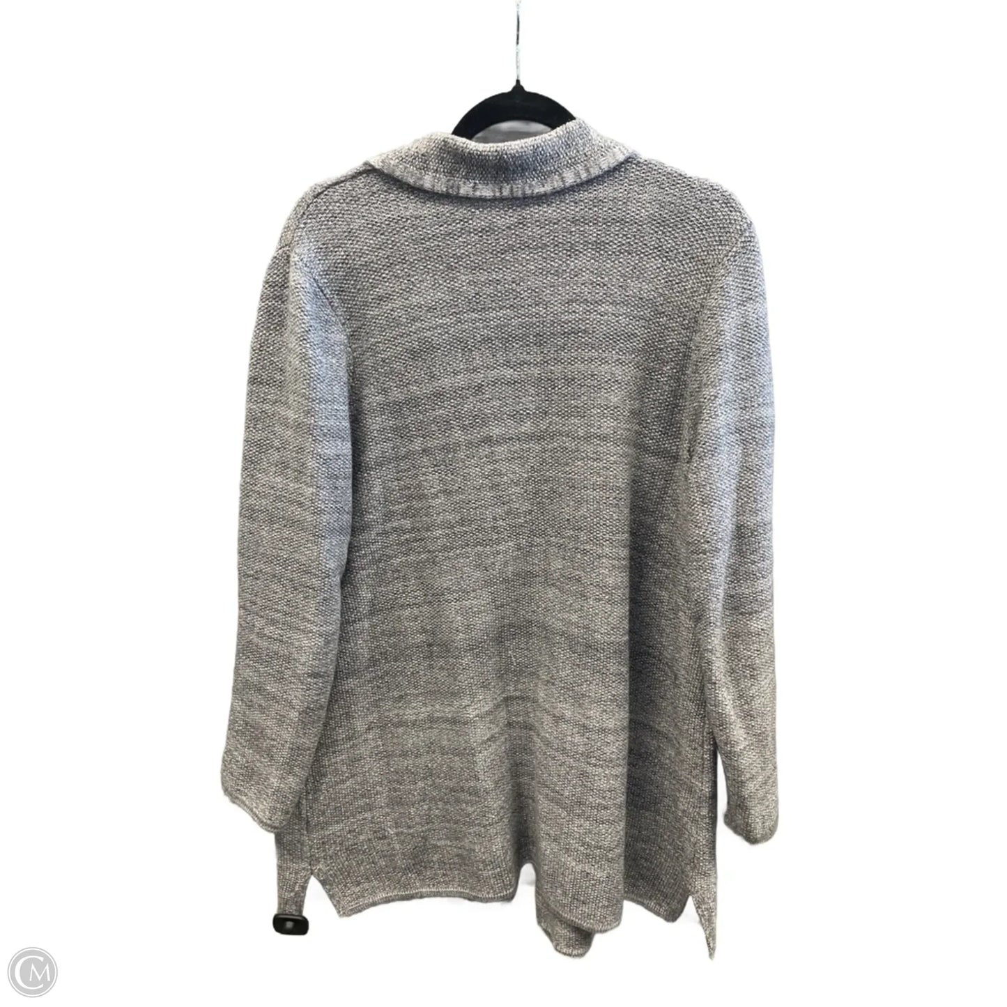 Sweater Cardigan By J. Jill In Grey, Size: L