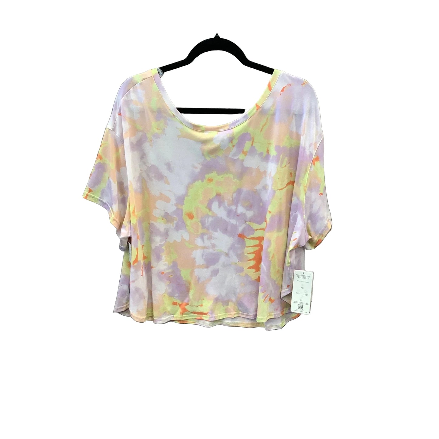 Athletic Top Short Sleeve By Tek Gear In Tie Dye Print, Size: 1x