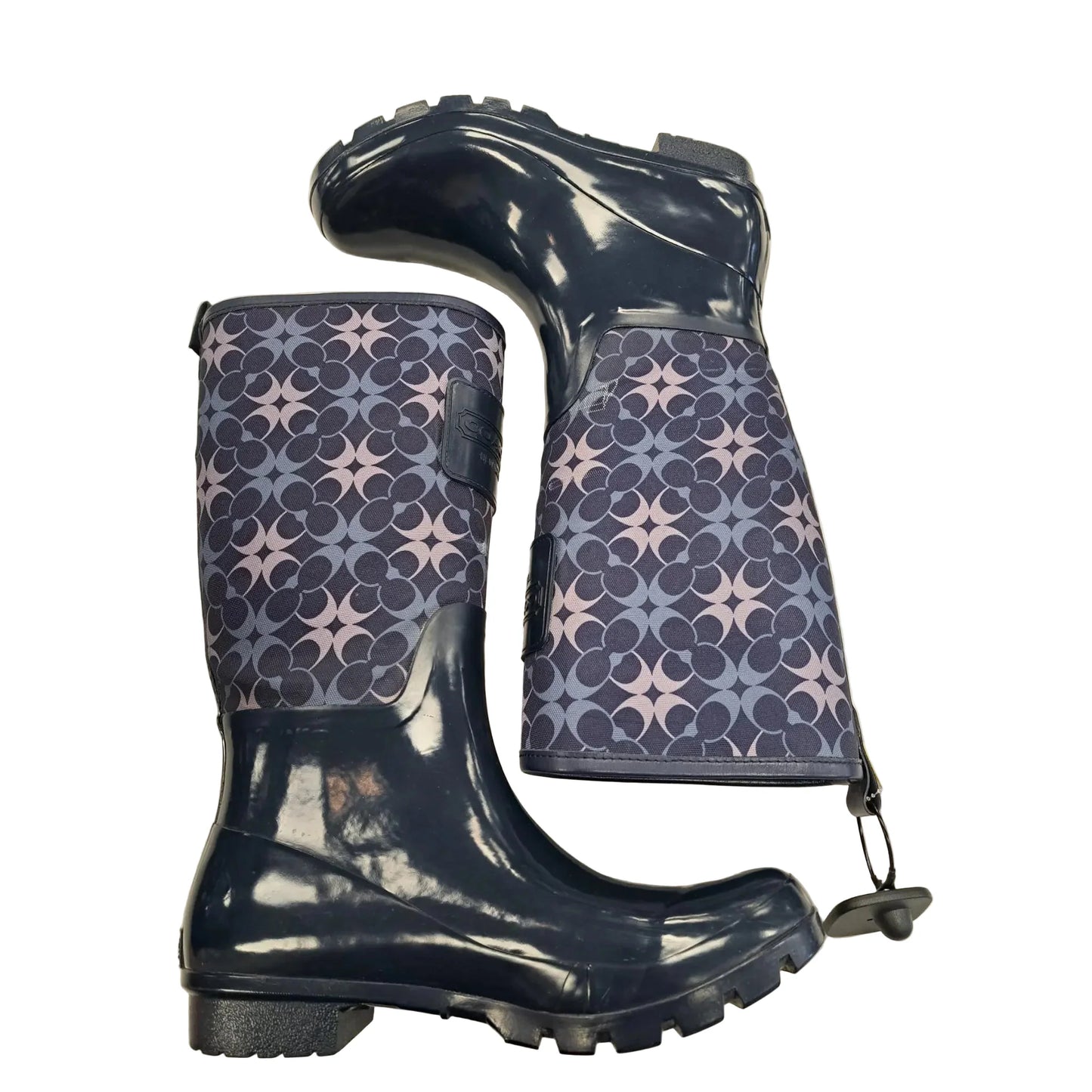 Boots Designer By Coach In Blue, Size: 9