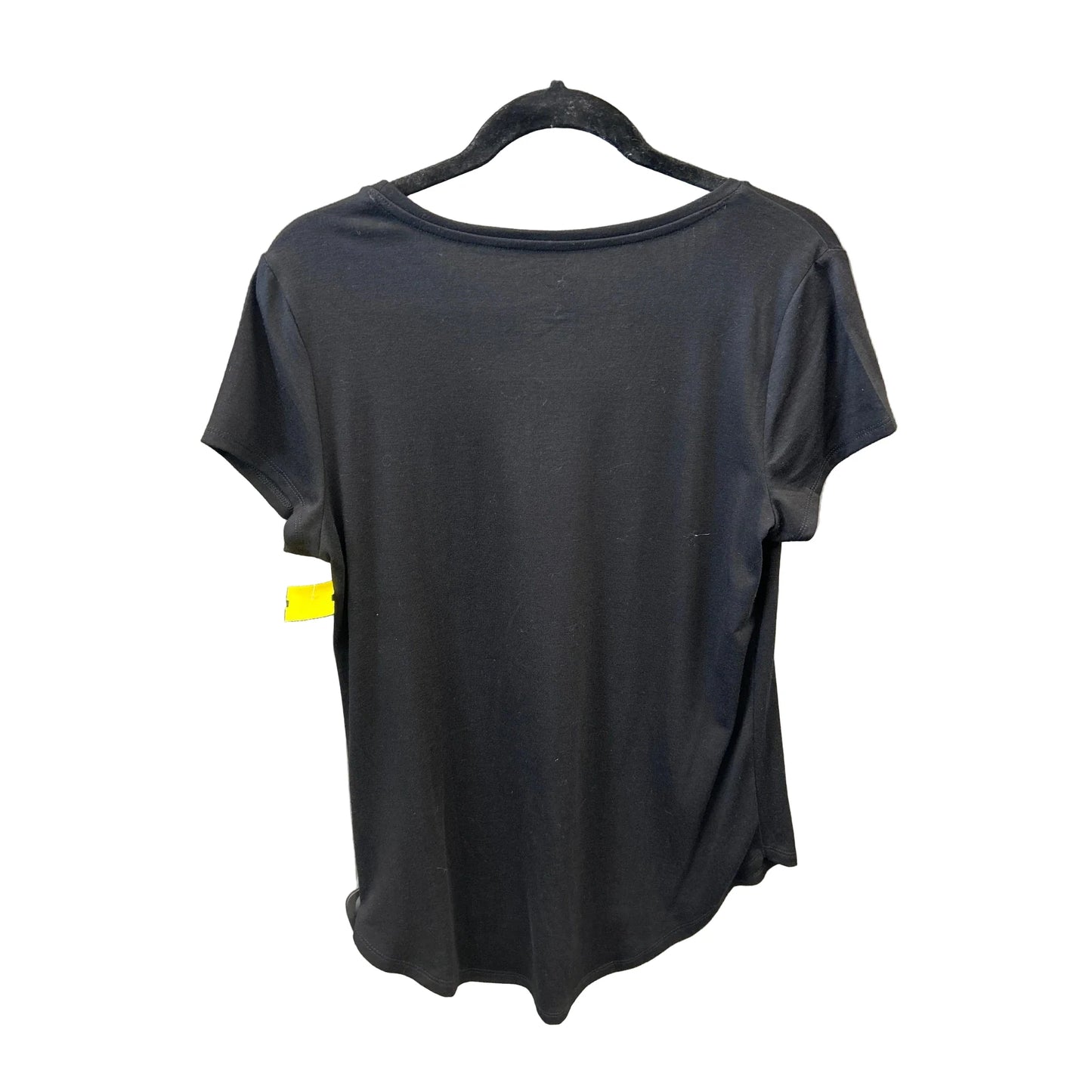 Top Short Sleeve By Apt 9 In Black, Size: M