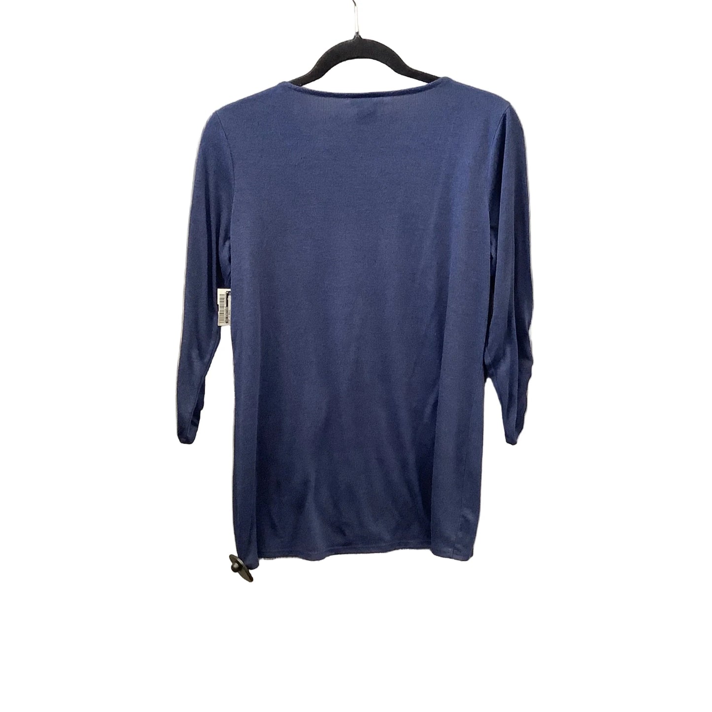 Top Long Sleeve Basic By New Directions In Navy, Size: S