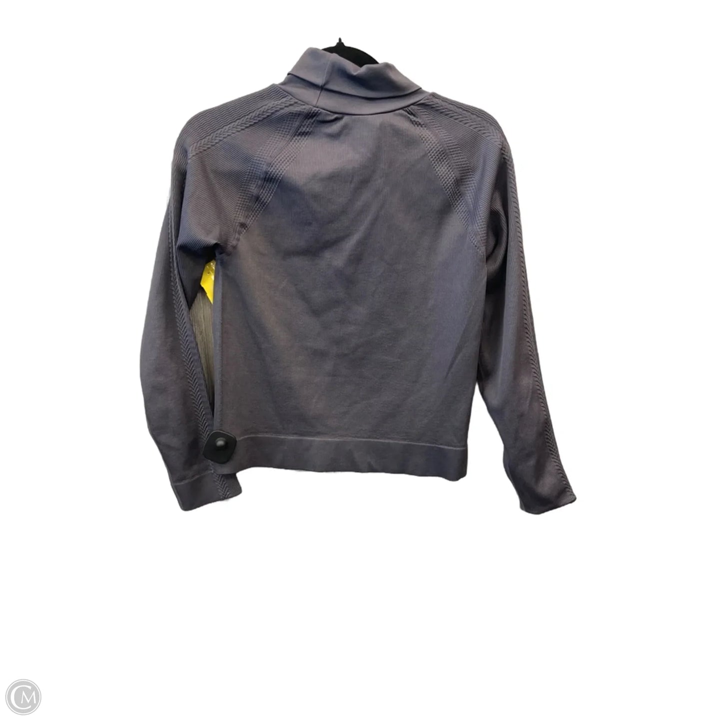 Athletic Top Long Sleeve Collar By Mta Sport In Grey, Size: Xl