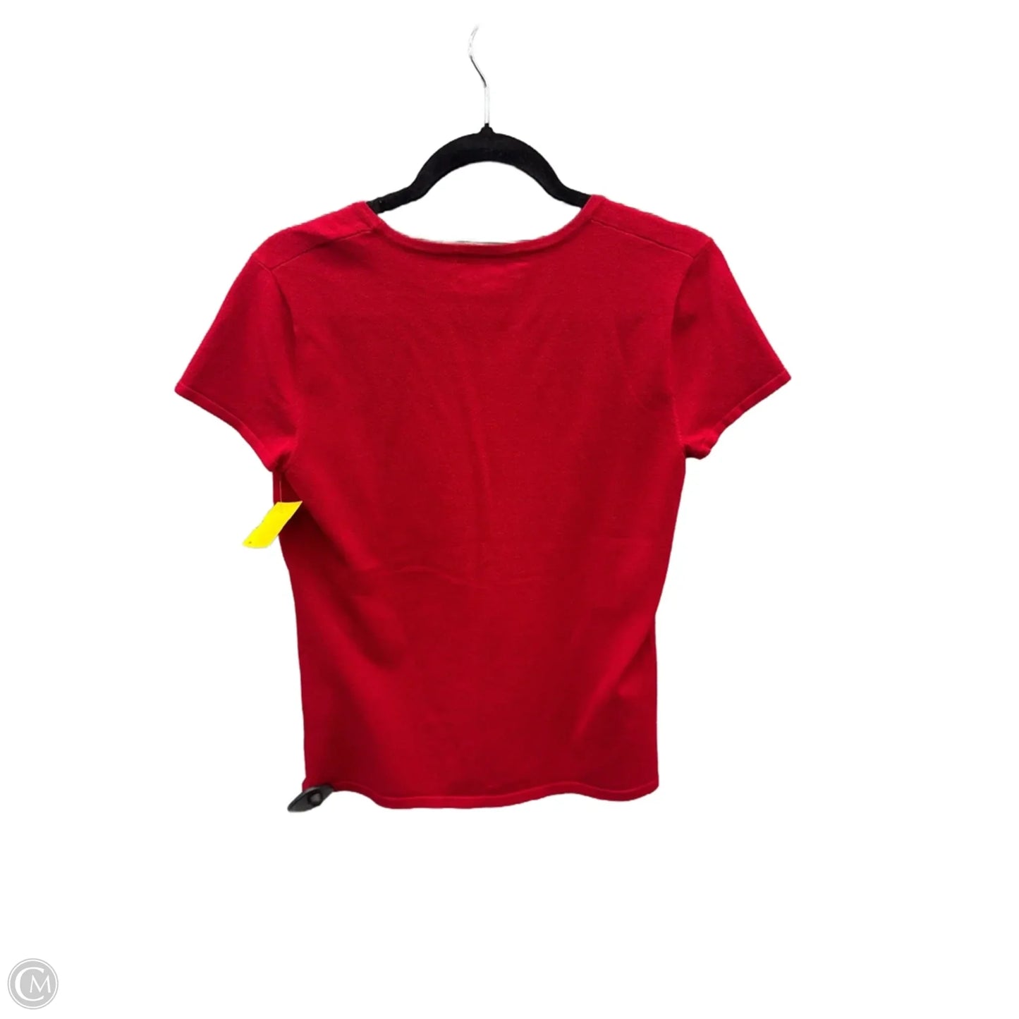 Top Short Sleeve By Evan-picone In Red, Size: M