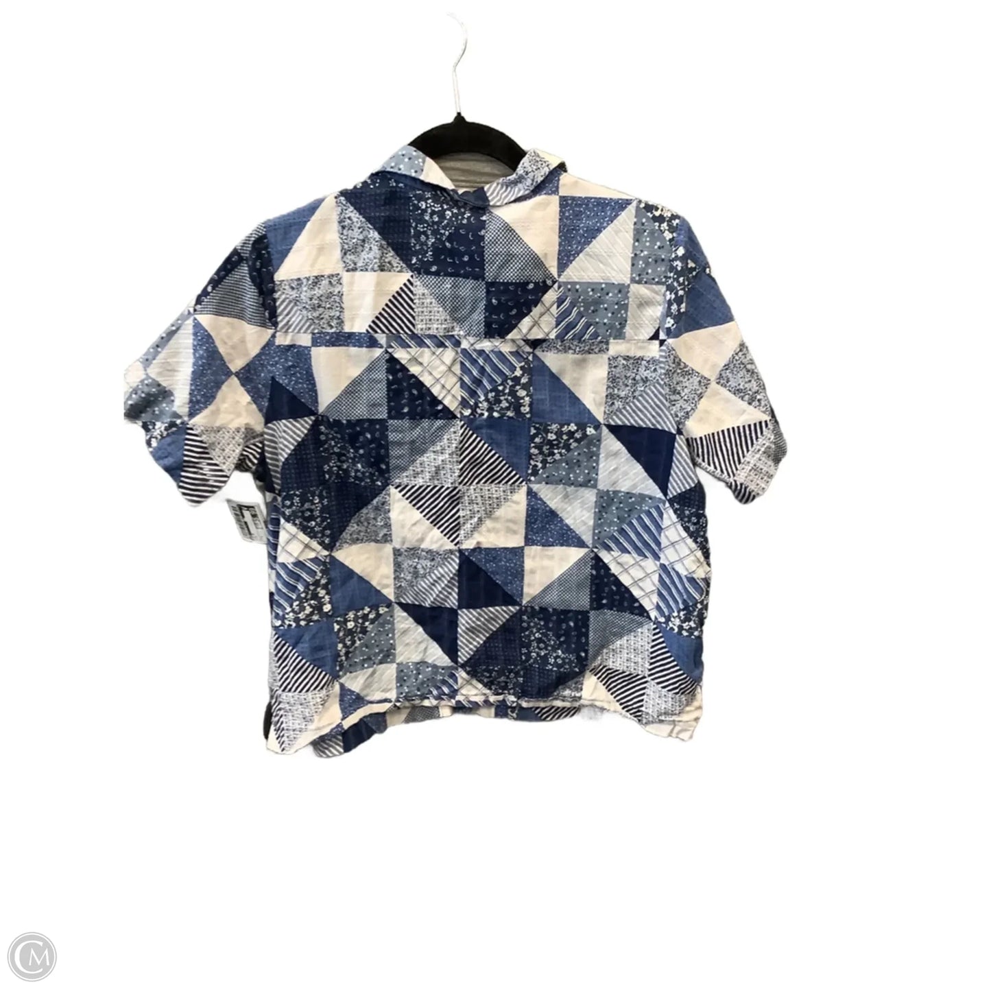 Top Short Sleeve By Ana In Blue, Size: L