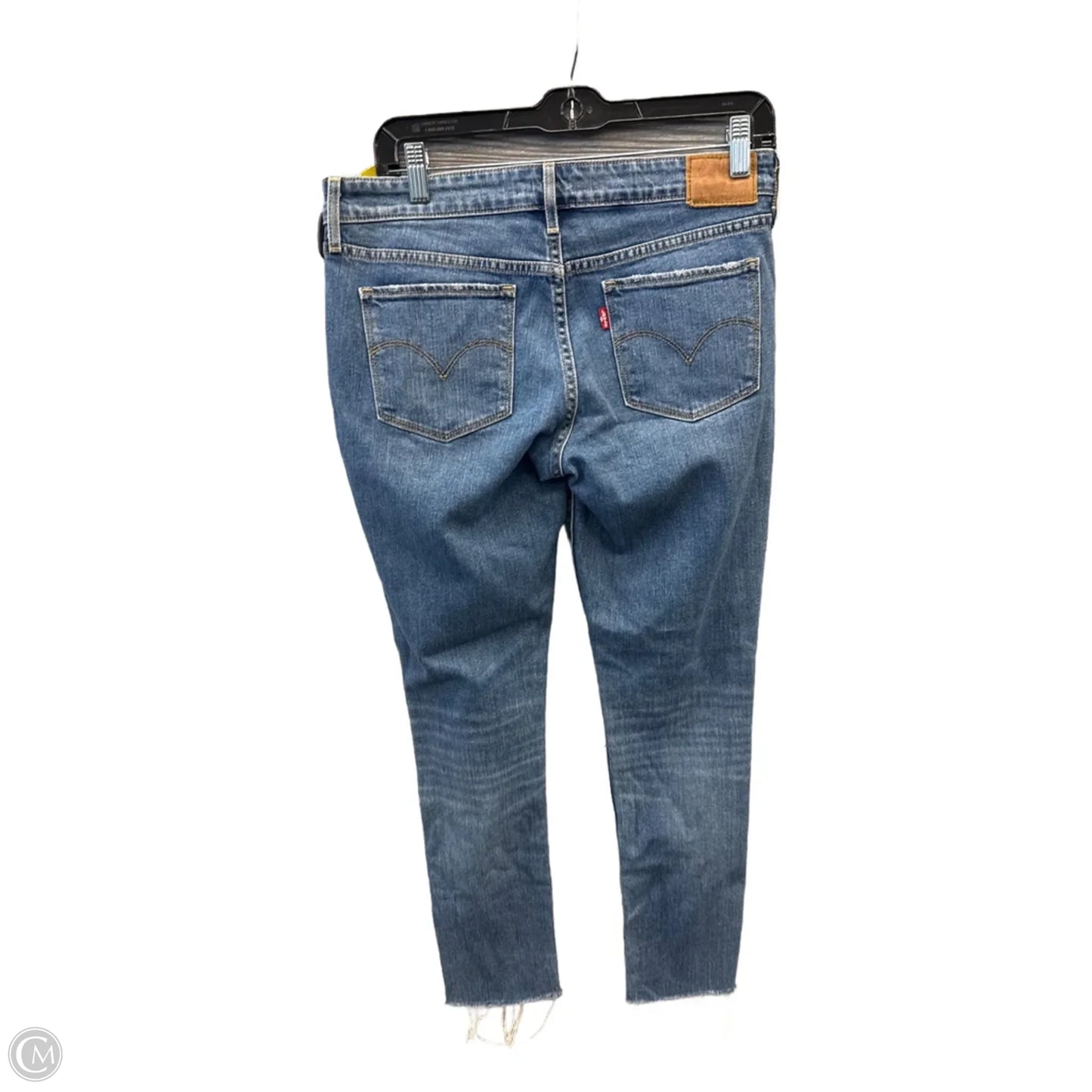Jeans Skinny By Levis In Blue Denim, Size: 8