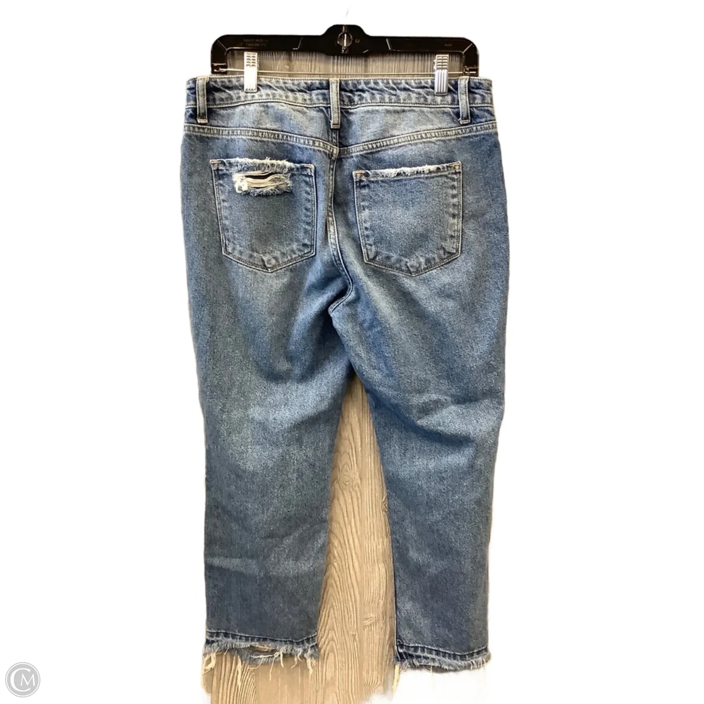 Jeans Cropped By Flying Monkey In Blue Denim, Size: 8